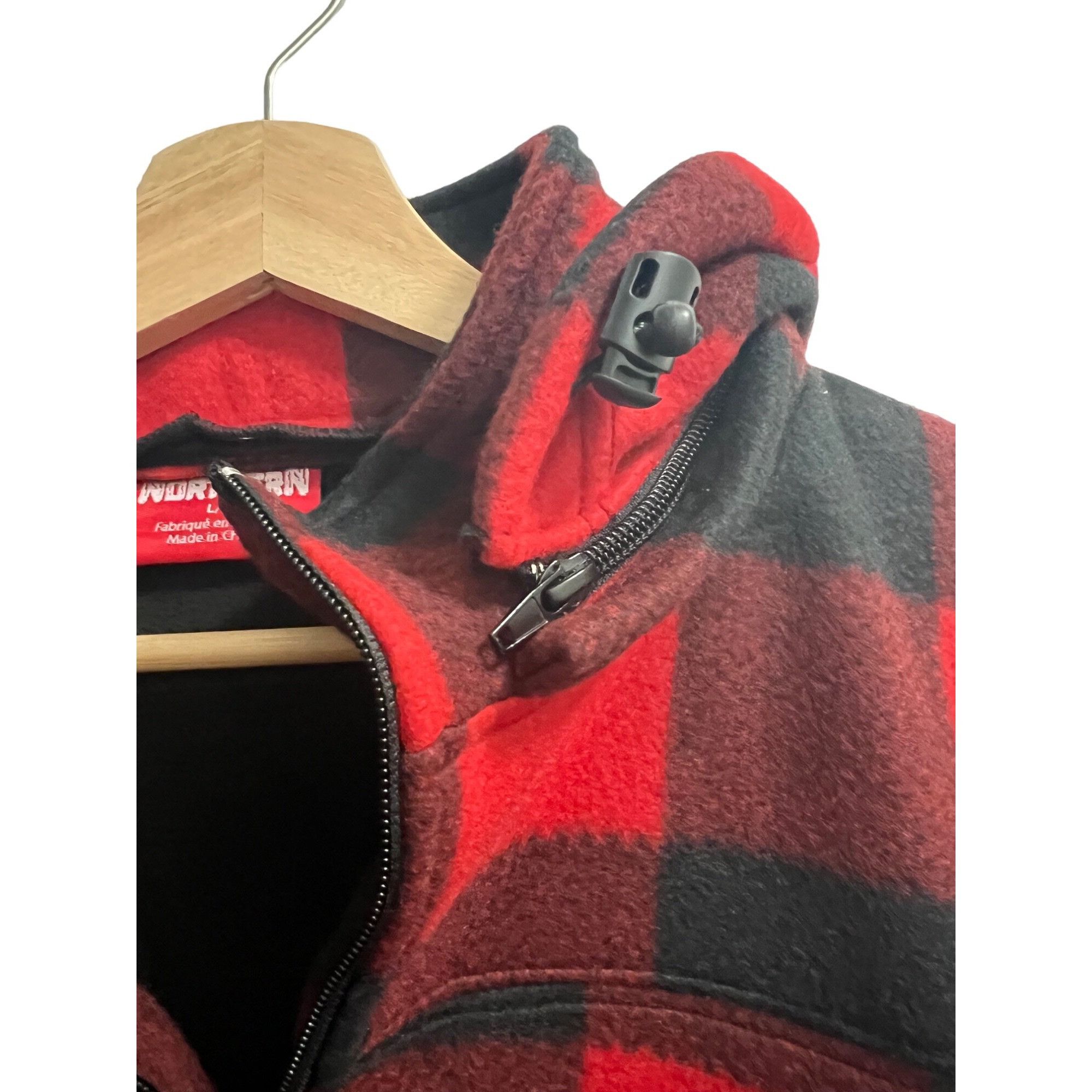 Other Northern Jasper National Park Red Black Checkered Hooded Zip Size US L / EU 52-54 / 3 - 8 Thumbnail