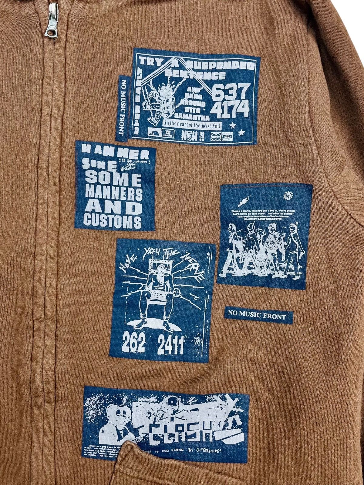 20471120 2000s Calibalism? - Riri Zips Patchwork Zip Hoodie Size US M / EU 48-50 / 2 - 5 Thumbnail