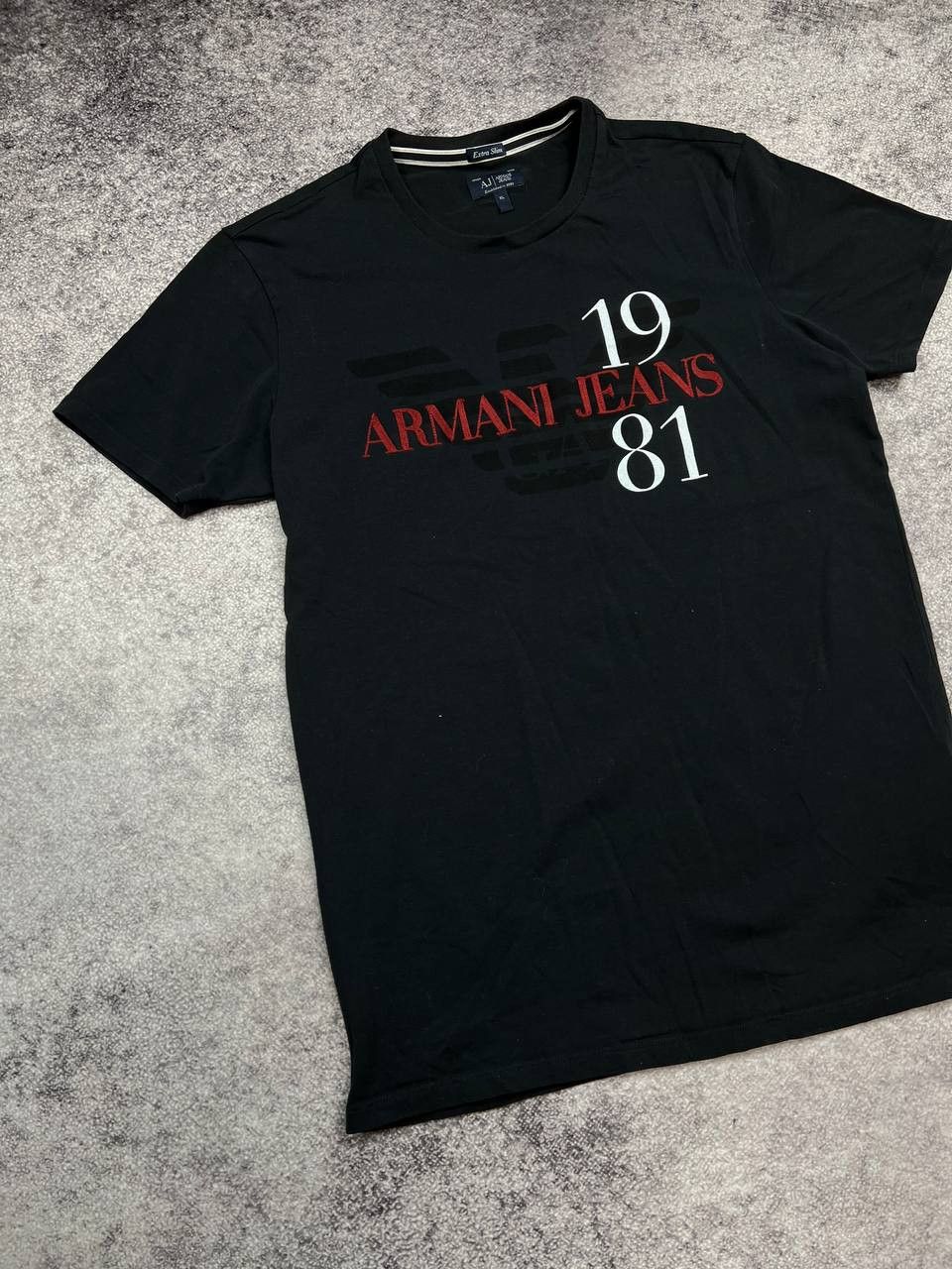 Armani Vintage Armani Jeans Luxury Big Logo Tee T Shirt Size US XL / EU 56 / 4 - 2 Thumbnail