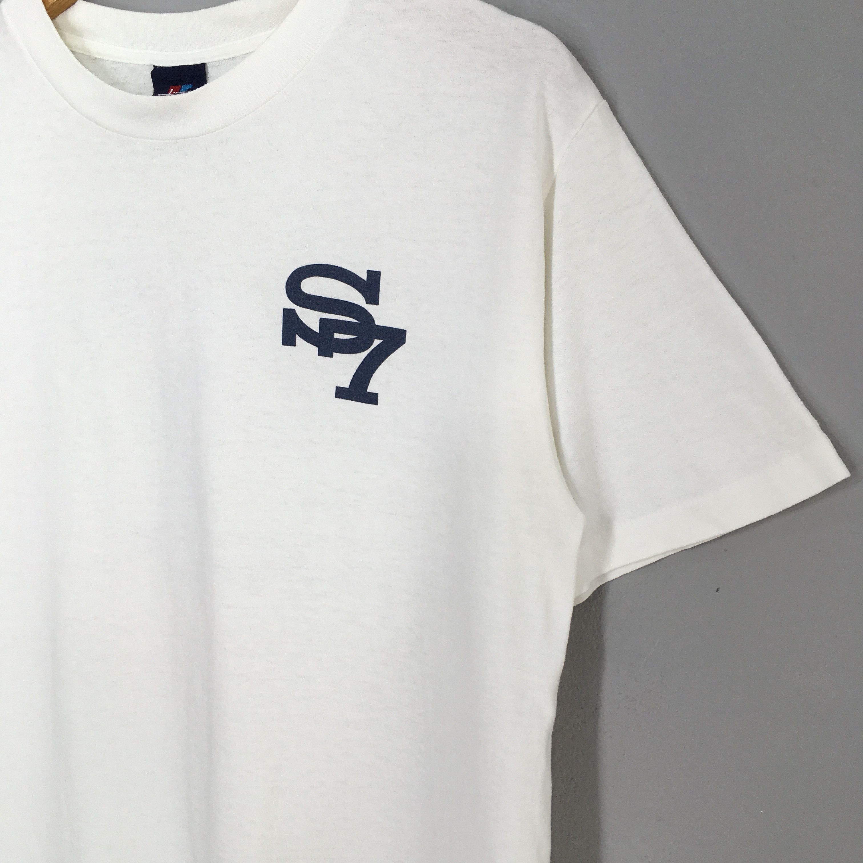 Stussy × Vintage Vintage 80s Stussy Usa Skaters S7 Tribe Tshirt Medium Size US M / EU 48-50 / 2 - 5 Thumbnail