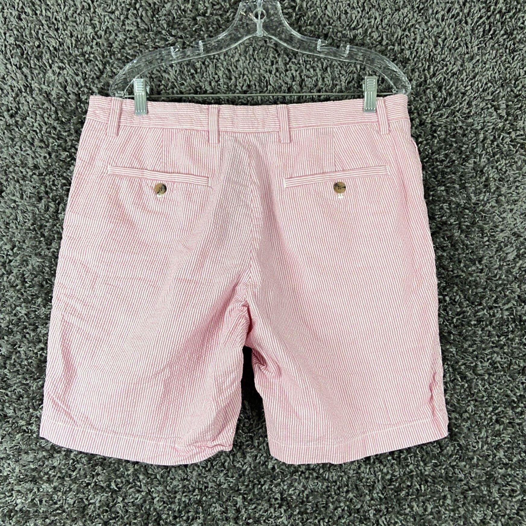 Banana Republic Banana Republic Striped Chino Shorts Pink Men's 34 Size US 34 / EU 50 - 8 Thumbnail