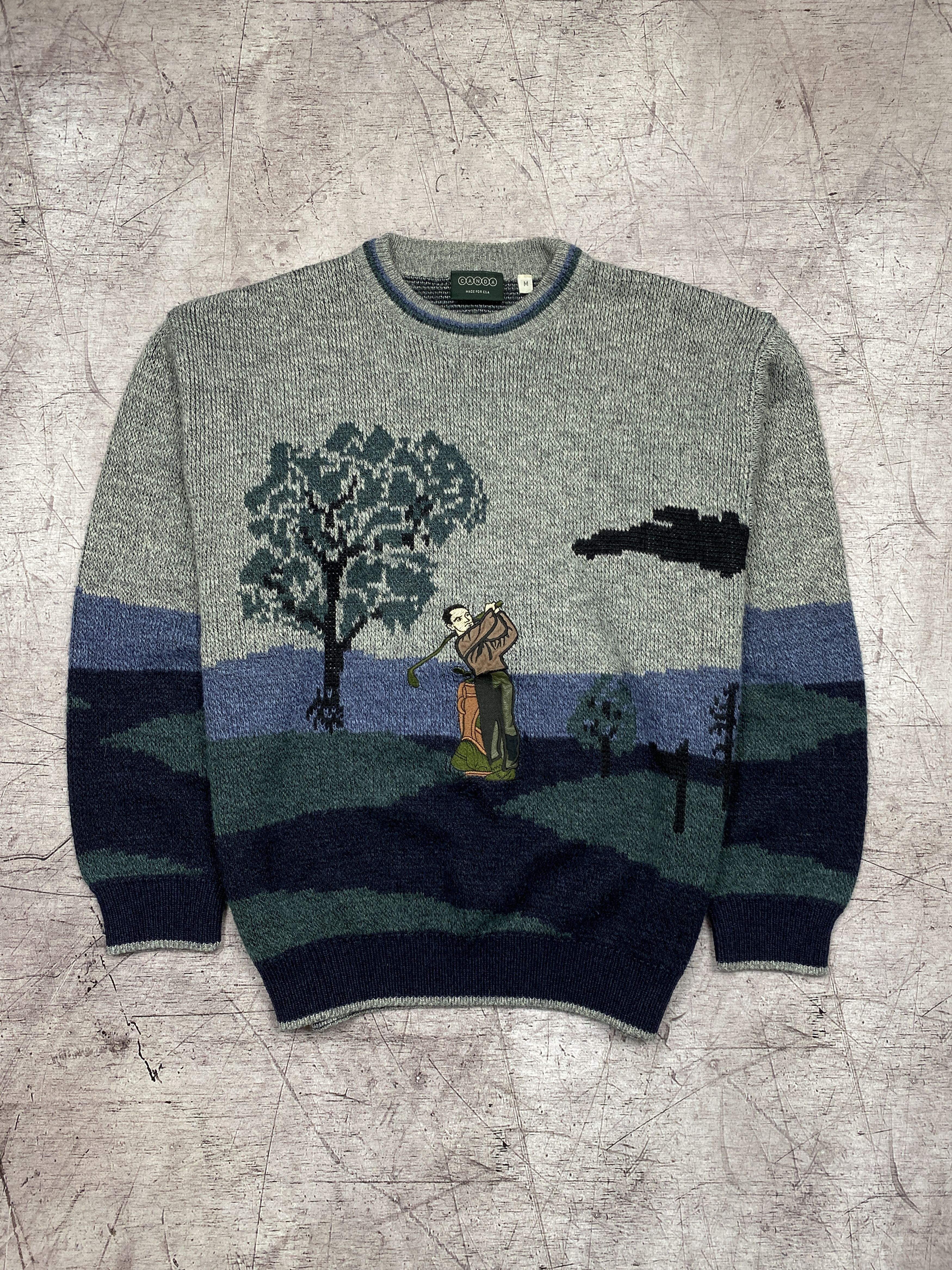 Vintage Vintage Mens Golf Knit Crew Neck Sweater Old Money Size US M / EU 48-50 / 2 - 1 Thumbnail