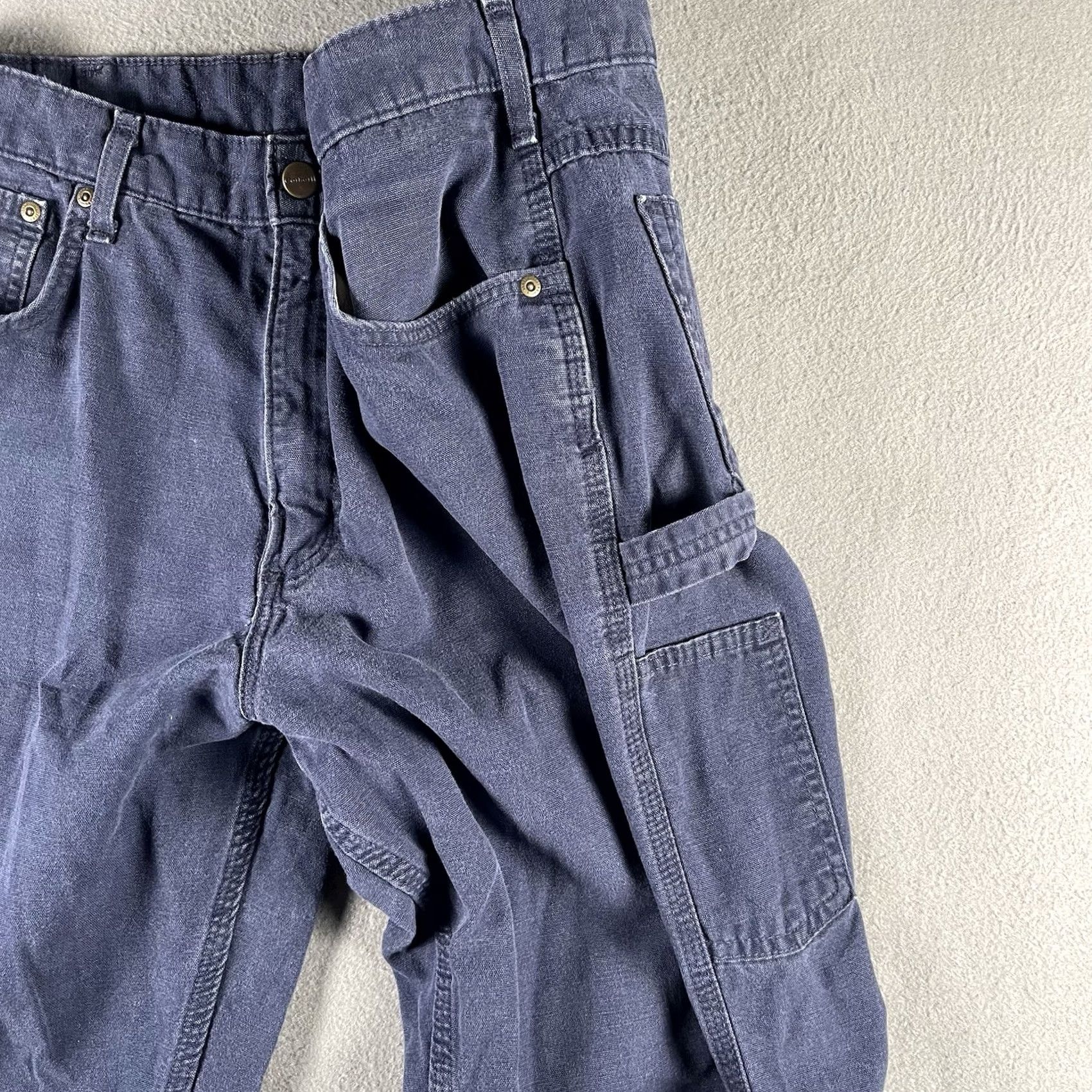 Carhartt Carhartt Pants Men 36x32 Blue Relaxed Fit Workwear Cargo Pants Workwear Casual``` Size US 36 / EU 52 - 2 Thumbnail