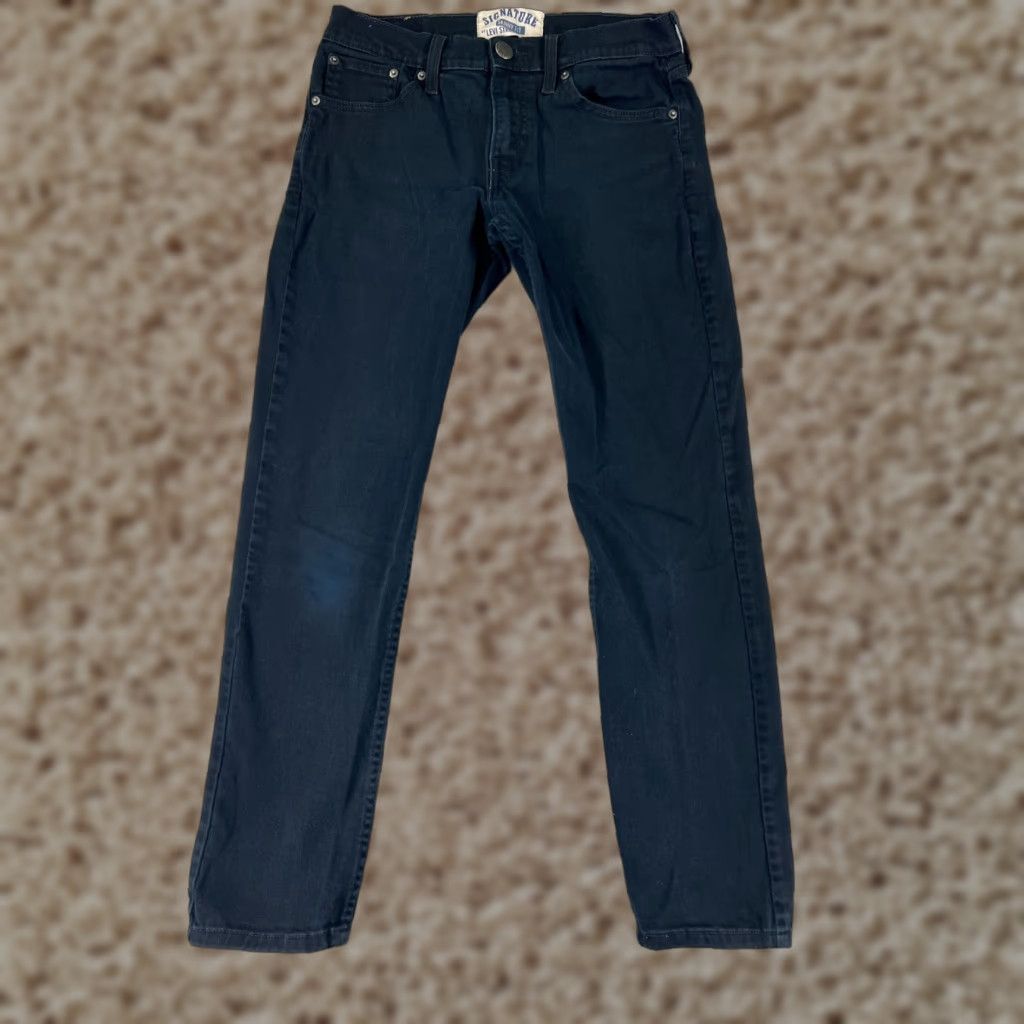 Levi's Levi's Jeans Womens 30 Black Denim Skinny Fit Low Rise Cotton Blend 28x29 Size 30" / US 8 / IT 44 - 1 Thumbnail