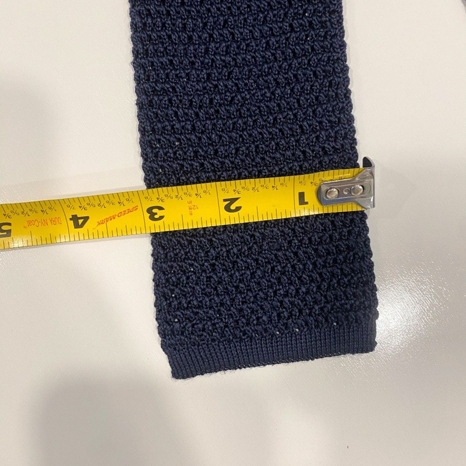 Tom Ford Tom Ford Silk Italian Knitted Square End Tie Size ONE SIZE - 9 Thumbnail