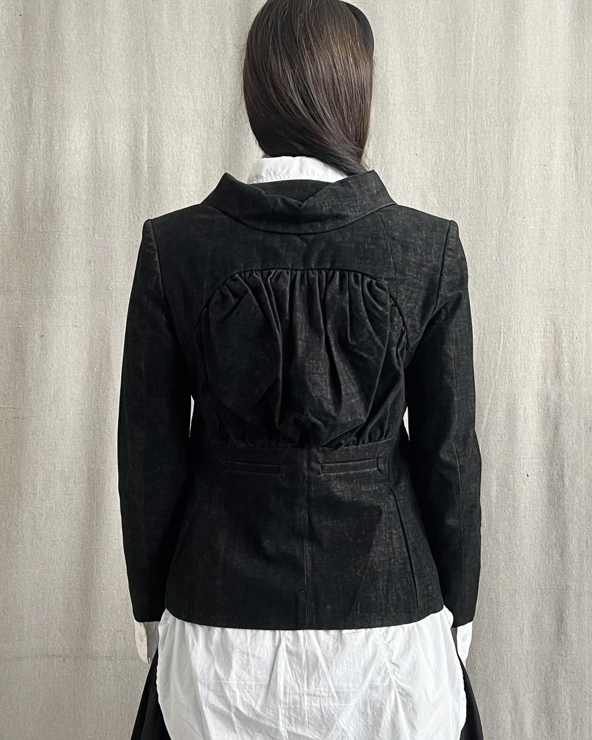 Undercover Undercover FW08 Runway Brushed Velvet Crop Blazer Size S / US 4 / IT 40 - 1 Thumbnail