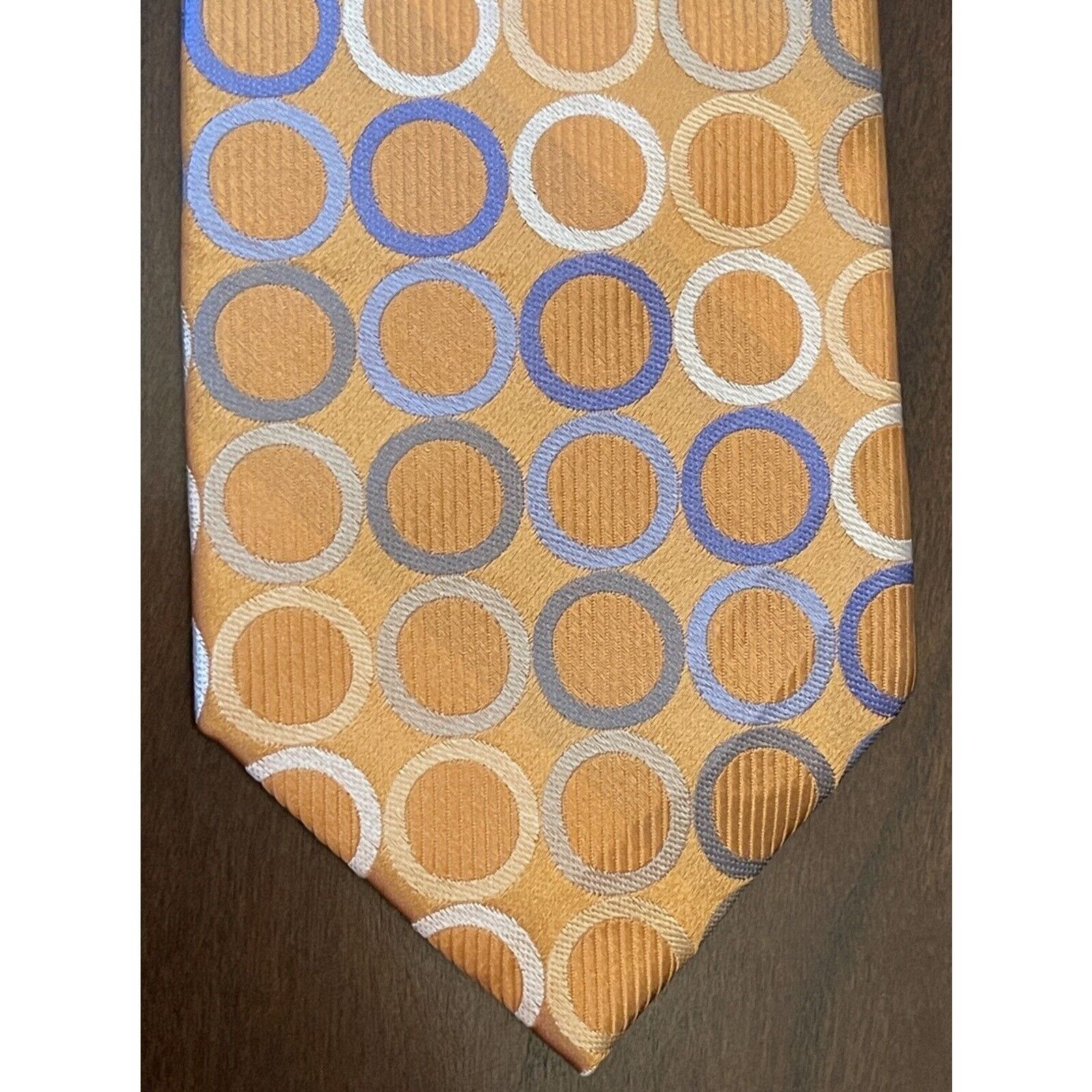Michael Kors Michael Michael Kors Orange Blue 100% Silk Made In China Size ONE SIZE - 1 Thumbnail