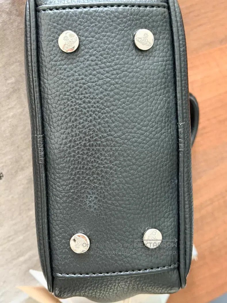 Vivienne Westwood Vivienne Westwood size os Mini Black Grain Leather Bowling Size ONE SIZE - 5 Thumbnail