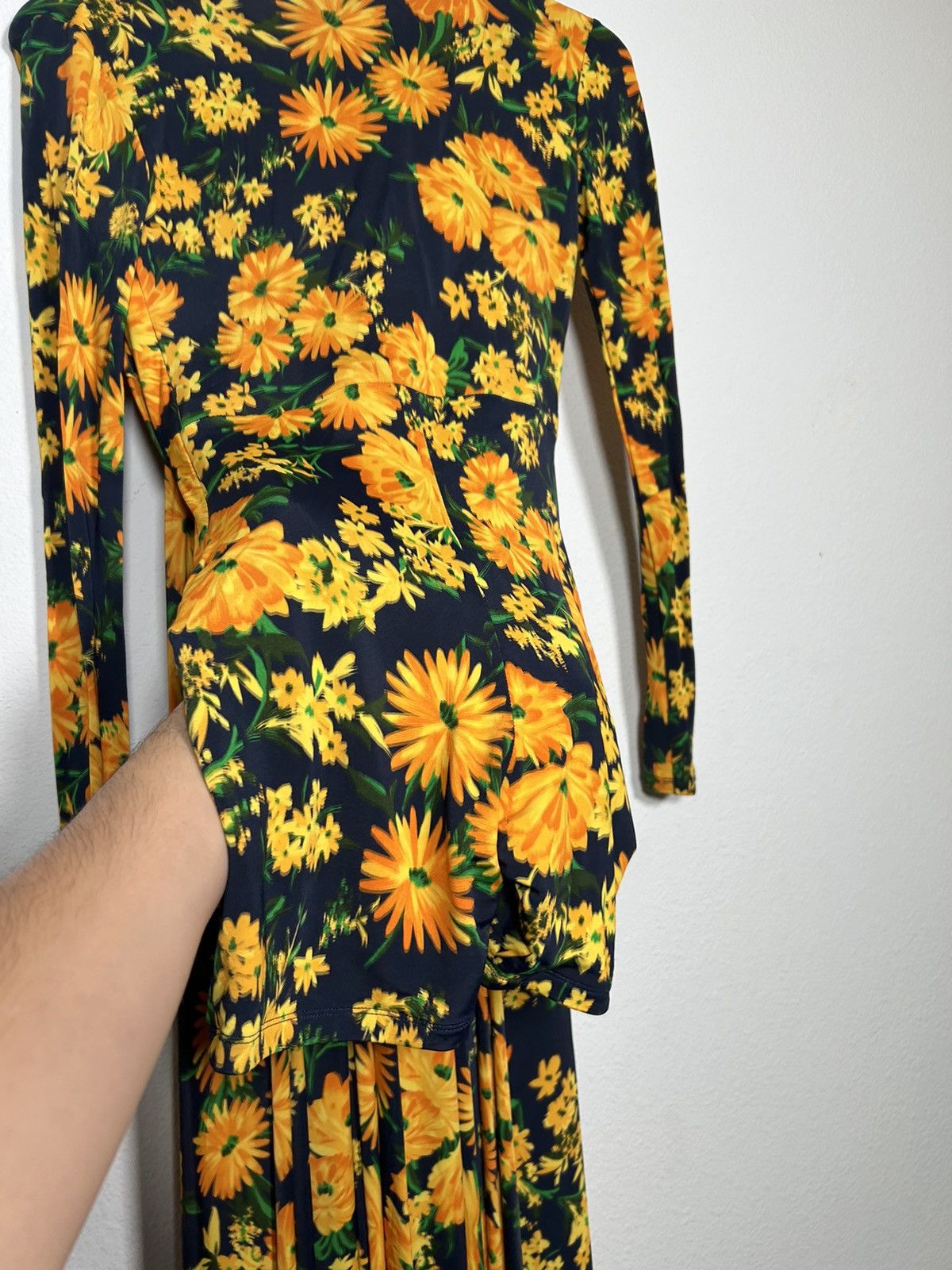 Balenciaga MSRP: $3.2k SS23 Floral Drape Pantsuit Dress Size S / US 4 / IT 40 - 7 Thumbnail