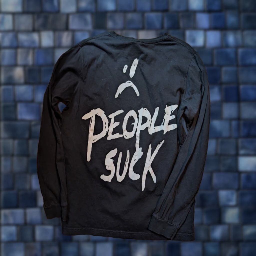 Vintage XXXTENTACION BAD People Suck Long Sleeve Shirt XL Men Black Hip Hop Music T-Shirt Size US XL / EU 56 / 4 - 1 Thumbnail