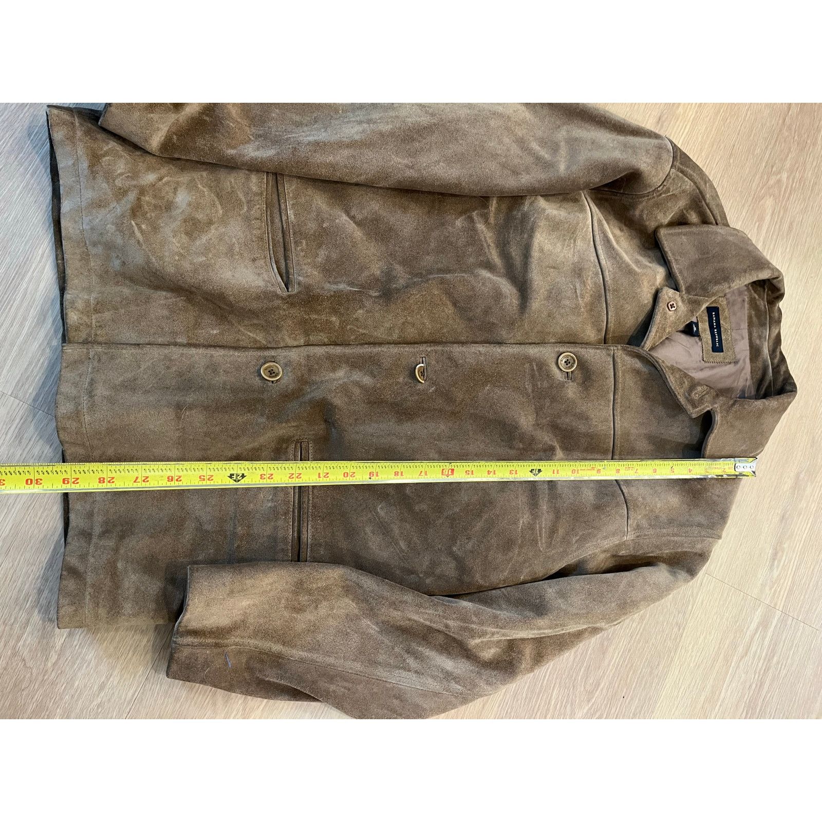 Banana Republic Banana Republic Suede Leather Jacket Size US M / EU 48-50 / 2 - 2 Thumbnail