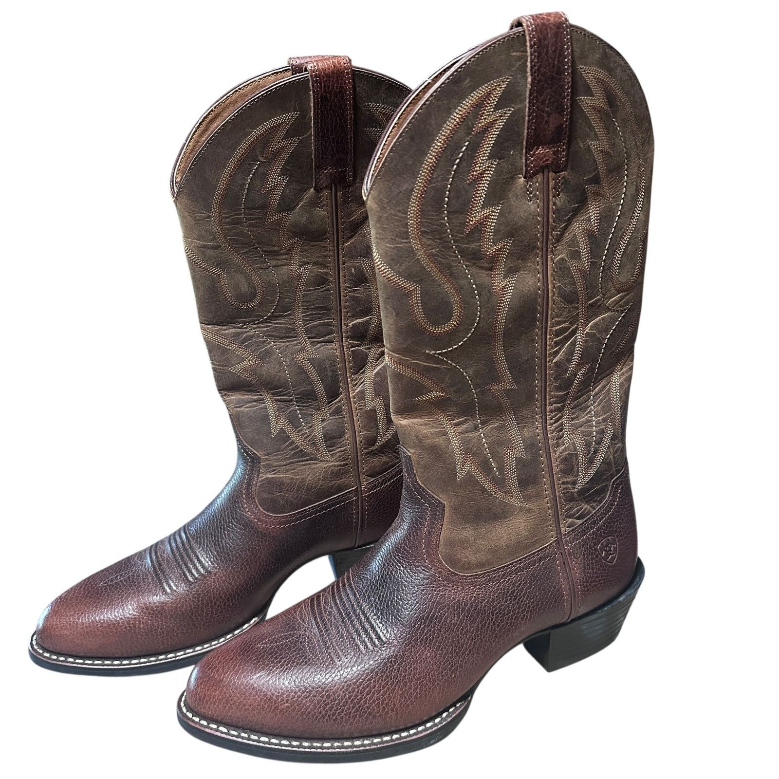 Ariat Mens ARIAT Western Leather Cowboy Boots Size 10 Size US 10 / EU 43 - 2 Thumbnail