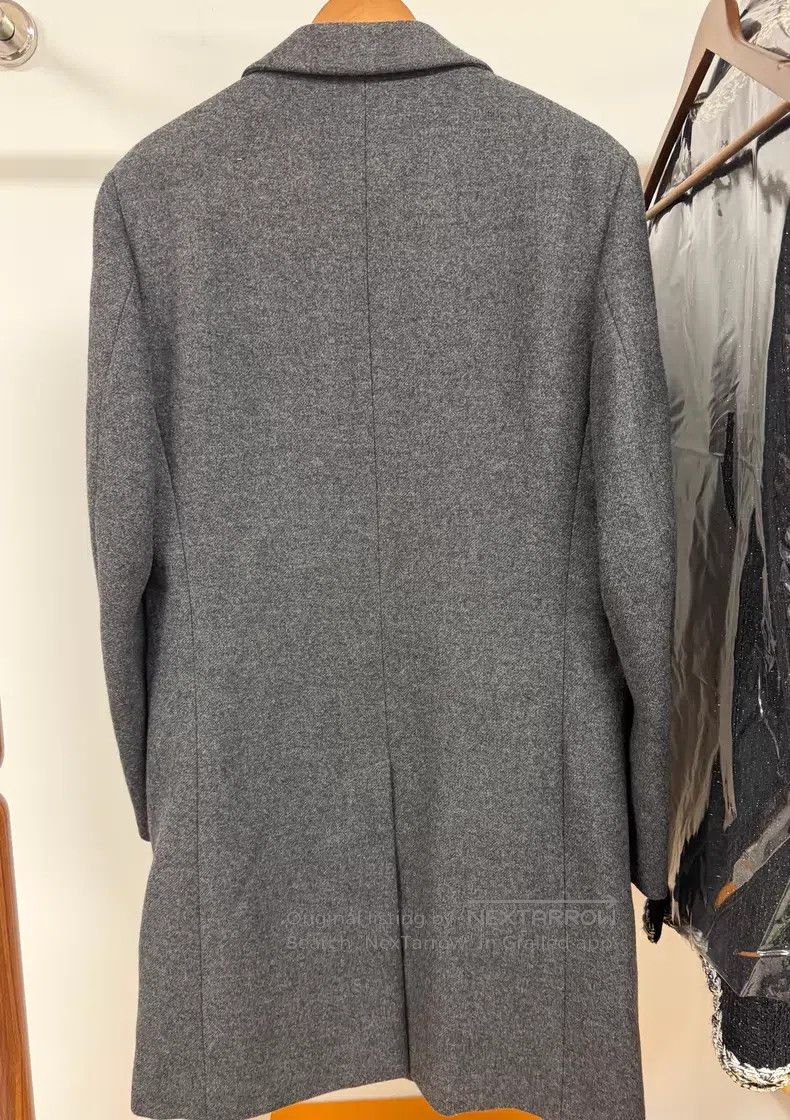 Hermes Hermes Men's Wool and Cashmere Coat Jacket with Leather De Size US L / EU 52-54 / 3 - 2 Thumbnail