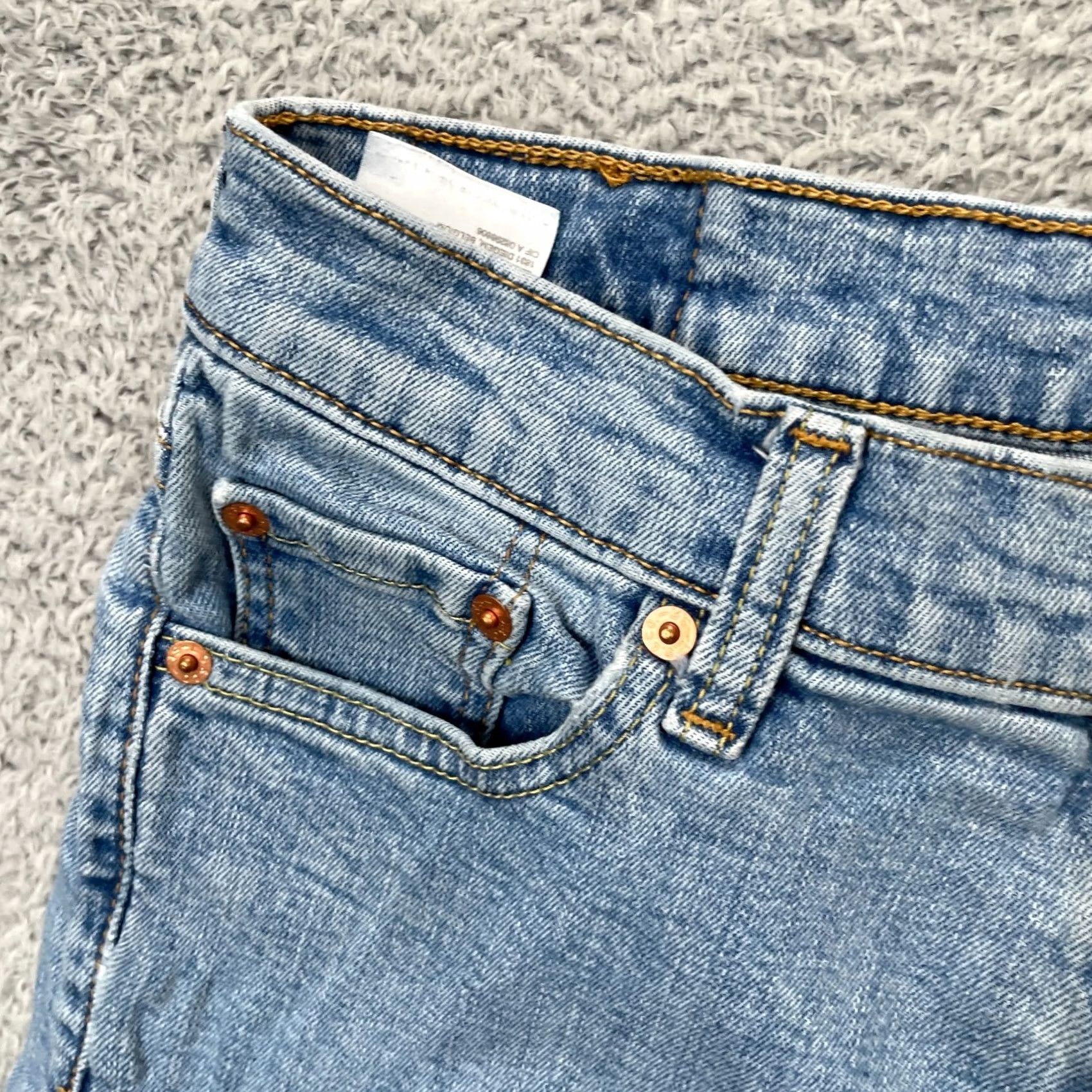 Levi's Levi's 511 Jeans Mens 30x30 Blue Straight Leg Slim Fit Denim Logo Cotton Stretch Category: Jeans Professional Structure Size US 28 / EU 44 - 3 Thumbnail