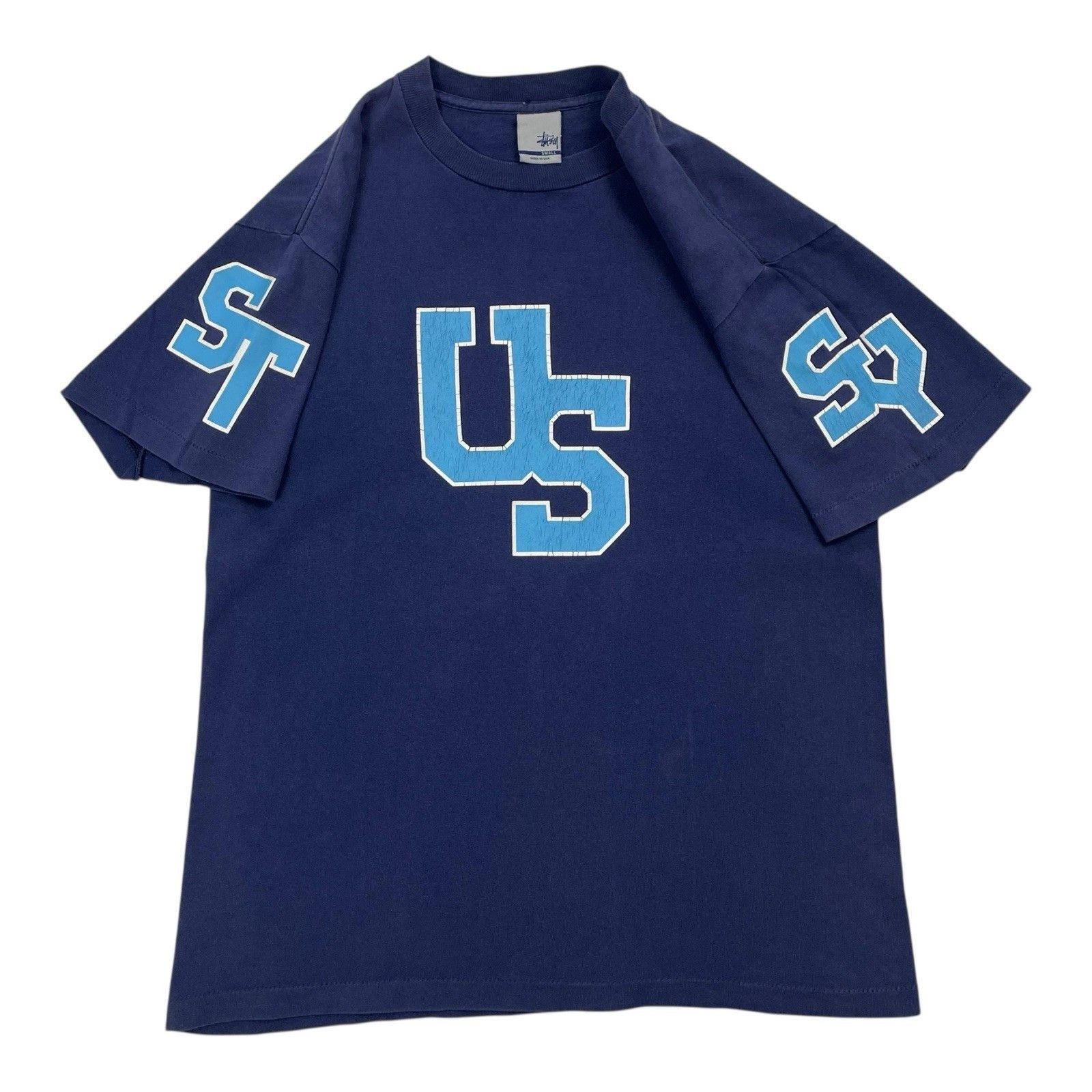 Stussy Vintage Stussy T Shirt Spell Out Single Stitch Navy Blue S Size US S / EU 44-46 / 1 - 2 Thumbnail