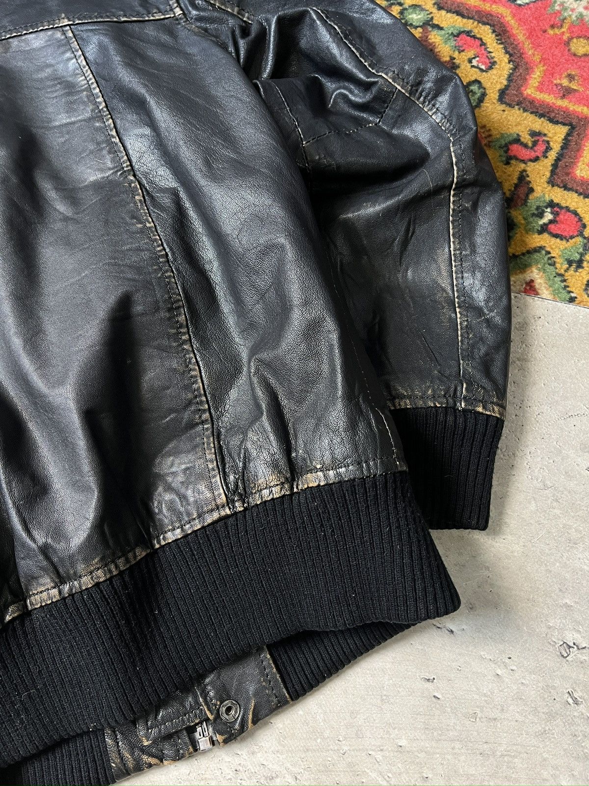 Jack & Jones Jack jones leather aviation jacket y2k style schott Size US L / EU 52-54 / 3 - 8 Thumbnail