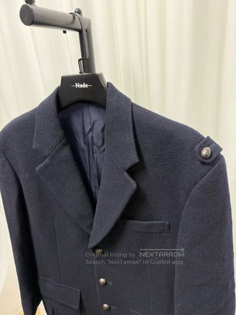 Yohji Yamamoto YOHJI YAMAMOTO Walnut Button Woolen Loose Fit Suit Jacket Size US M / EU 48-50 / 2 - 3 Thumbnail