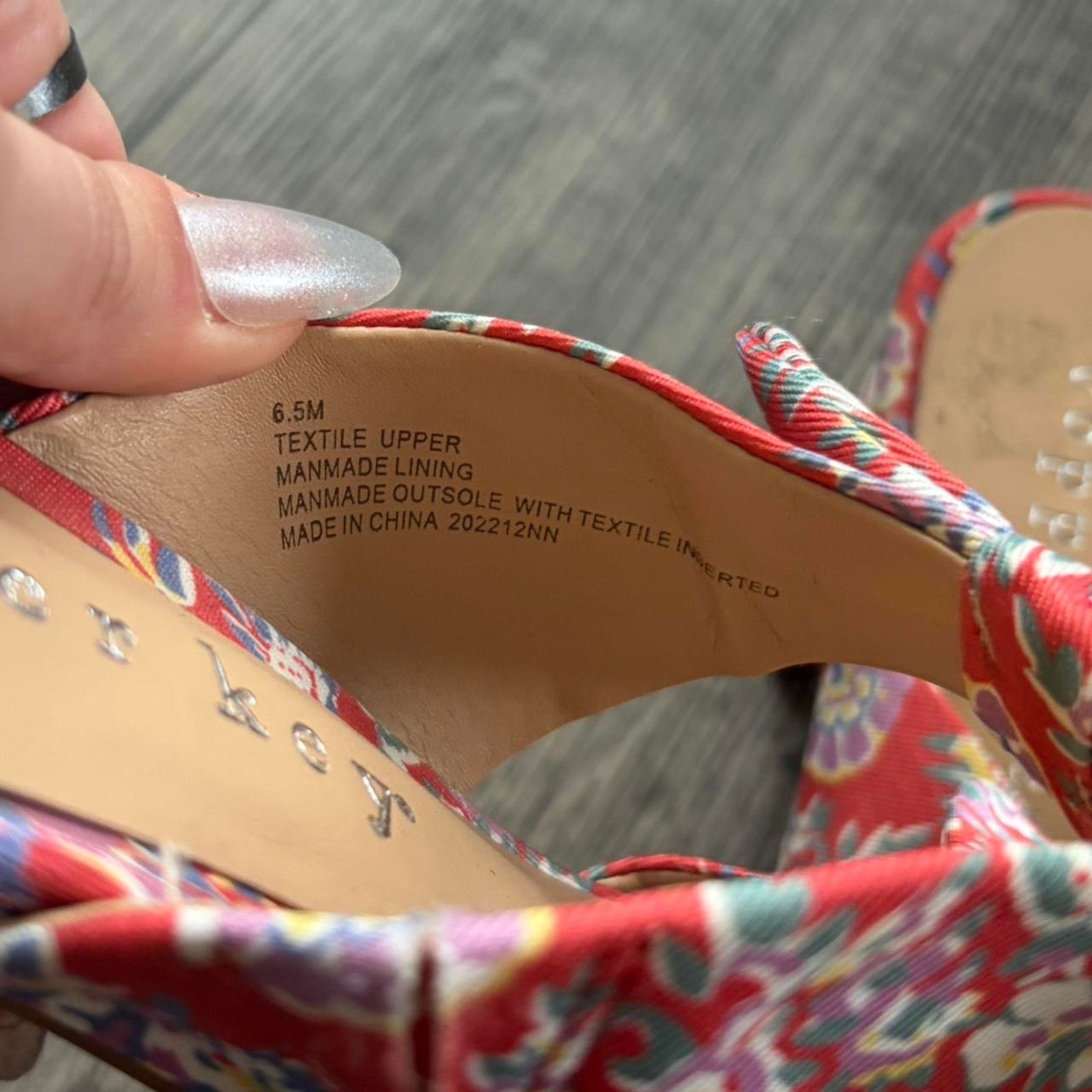 Other Copper key red floral heels Size US 6.5 / IT 36.5 - 4 Thumbnail