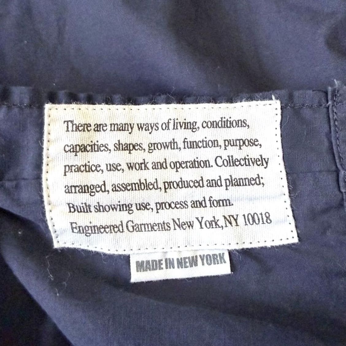 Engineered Garments Engineered Garments Work Shirt Navy Cotton Long Sleeve Size 1 Men's Pre-owned Size US S / EU 44-46 / 1 - 3 Thumbnail