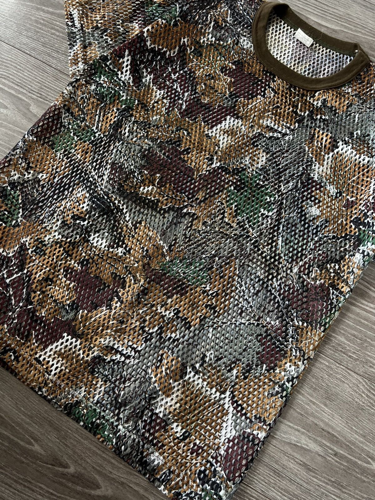 Other Vintage Transparent Hunt Camo Trees Colourway Perforated Tee Size US M / EU 48-50 / 2 - 8 Thumbnail