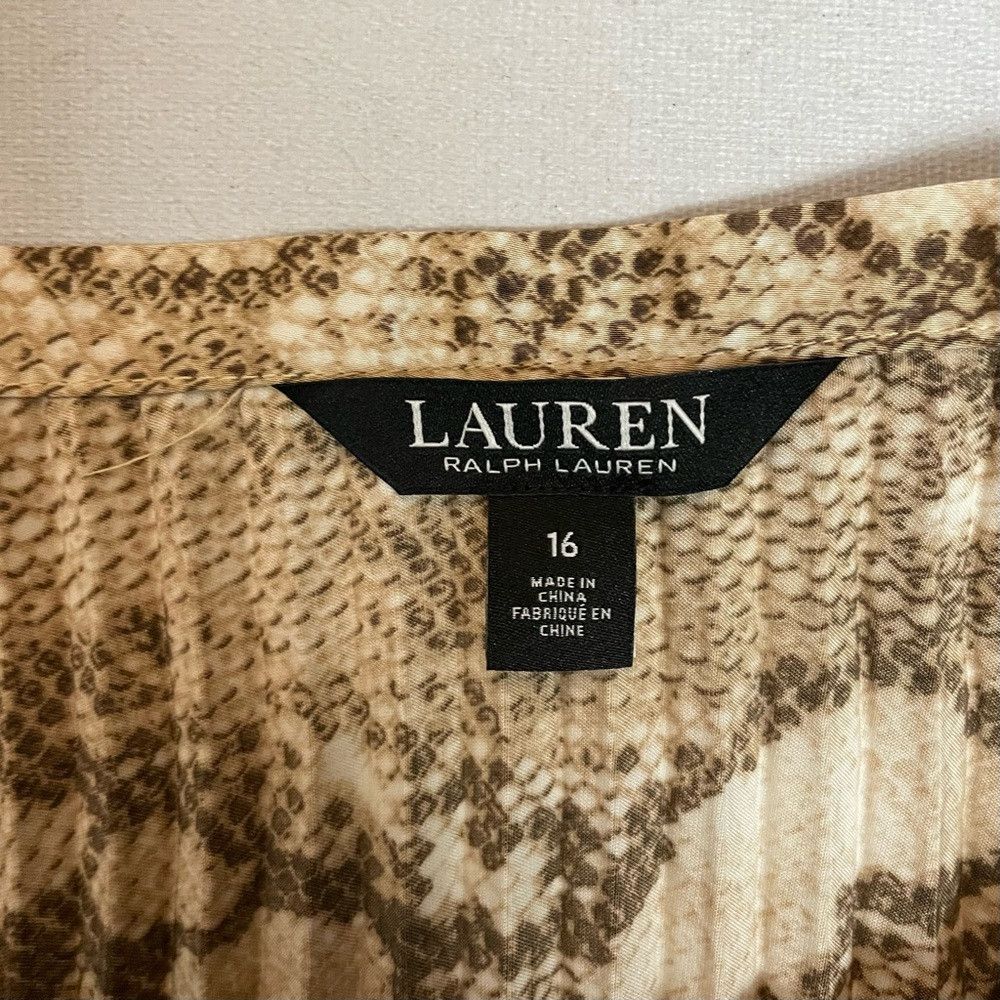 Ralph Lauren NWT New $195 Ralph Lauren Animal Snakeskin Print Pleated Sk Size 38" / US 16 / IT 52 - 5 Thumbnail