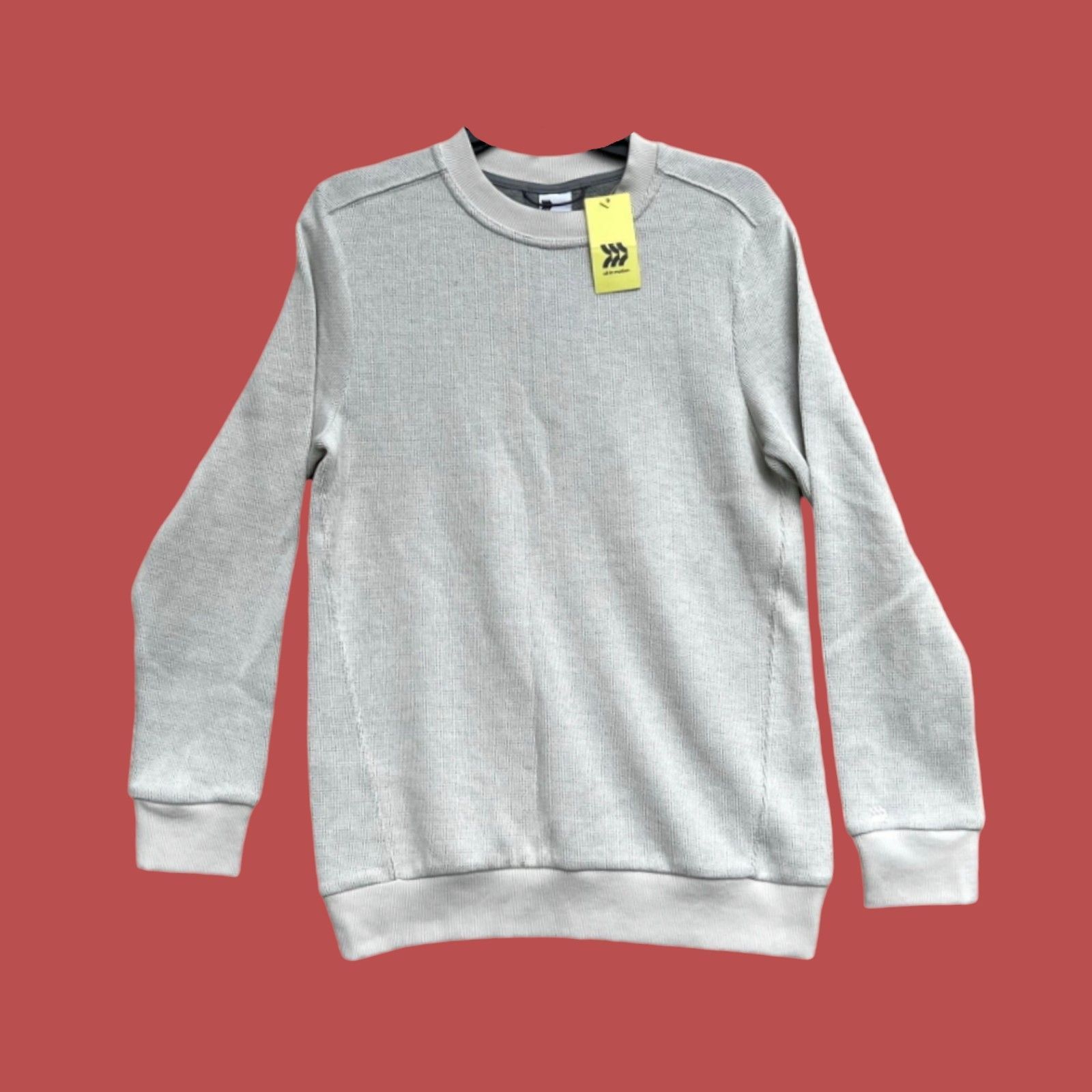 Other All in Motion - Men's Long Sleeve Crew Neck Sweater - Beige Size US S / EU 44-46 / 1 - 1 Thumbnail