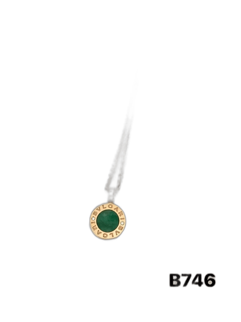 Bottega Veneta BVLGARI Emerald Rose Gold Necklace Size ONE SIZE - 1 Thumbnail