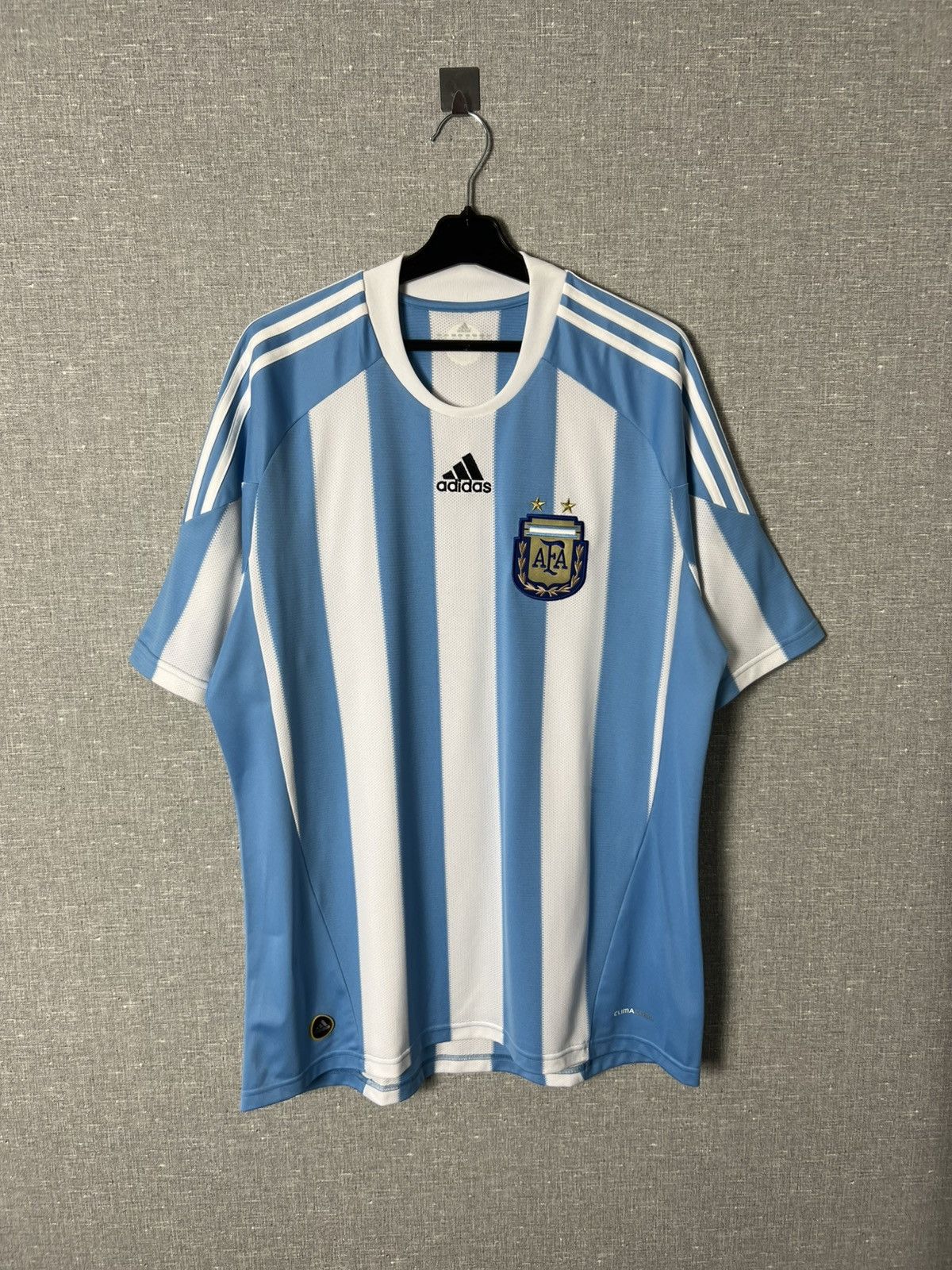 UEFA Vintage Adidas Argentina Messi #19 Home Jersey Blockcore Size US L / EU 52-54 / 3 - 2 Thumbnail