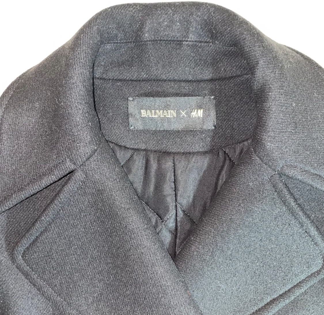 Balmain × H&M Balmain x H&M Double Breasted Wool Coat Size US S / EU 44-46 / 1 - 2 Thumbnail