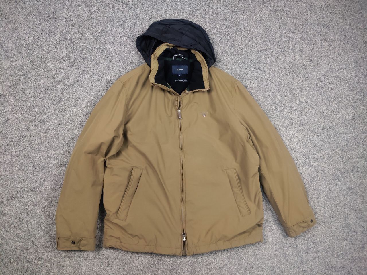 Gant Gant the length Dark Khaki Hooded Fleece-insulated Jacket Size US L / EU 52-54 / 3 - 8 Thumbnail