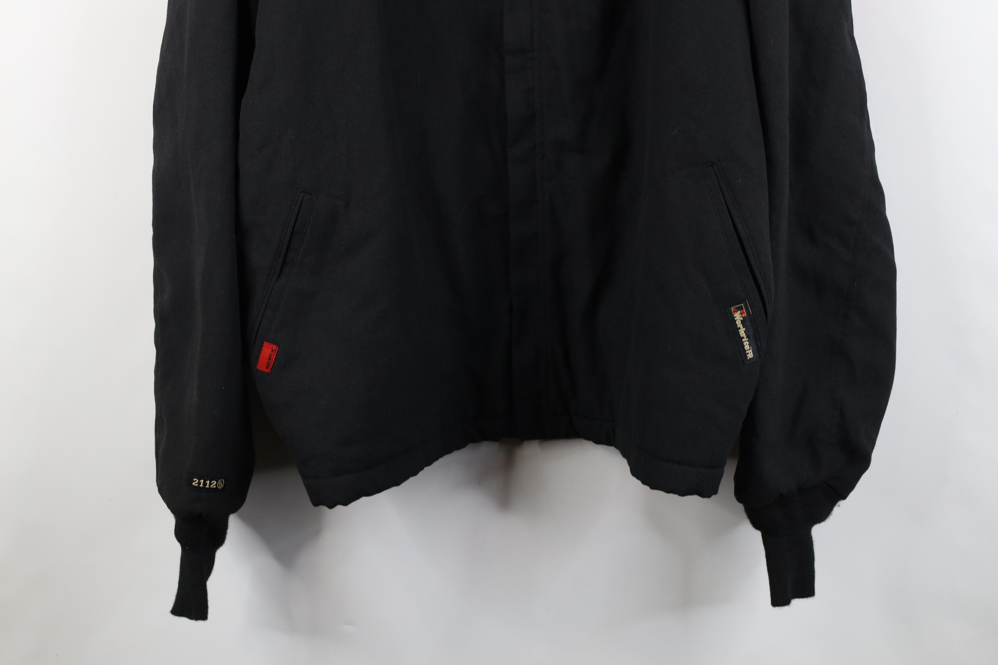 Vintage Vintage Streetwear Fire Flame Resistant Work Bomber Jacket Size US XL / EU 56 / 4 - 3 Thumbnail