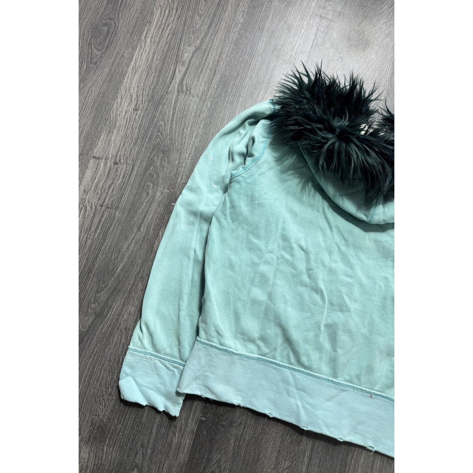 Japanese Brand × Vintage Y2K Faded Distressed LGB If Six Was Nine Style Faux Fur Zip Size US XL / EU 56 / 4 - 11 Thumbnail