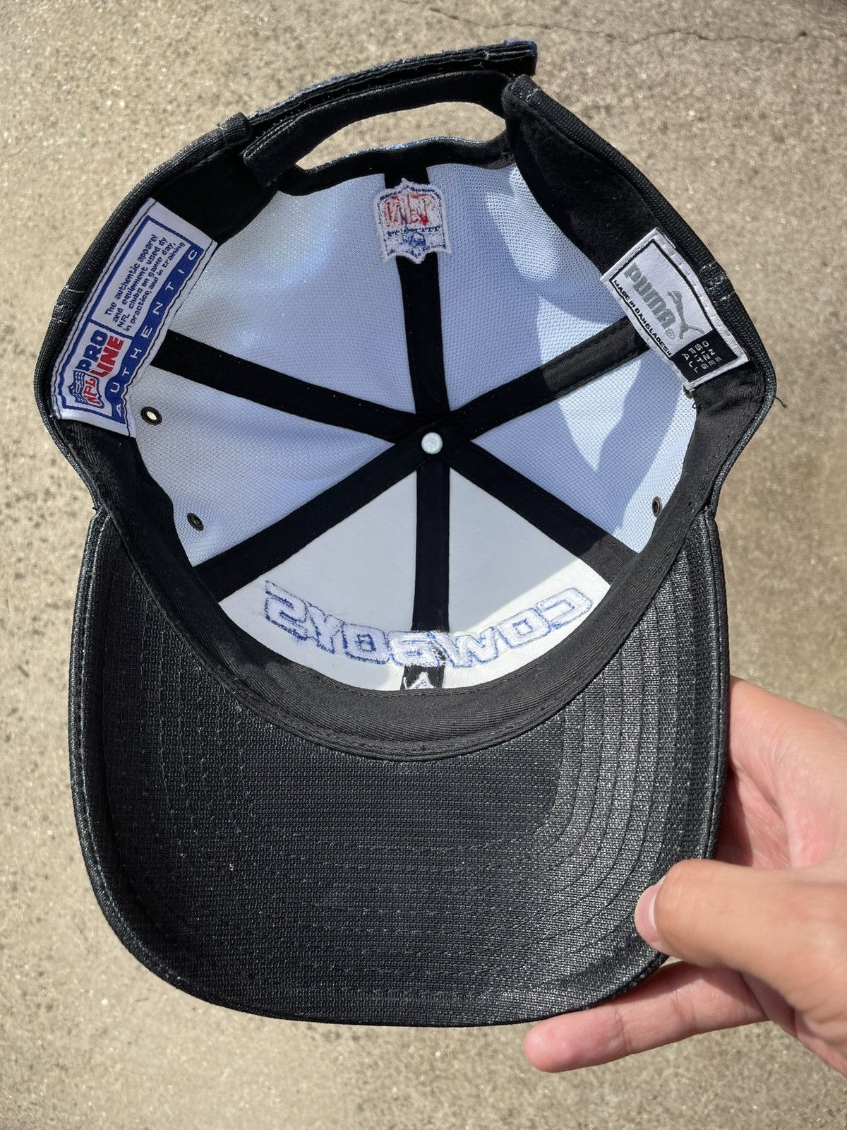 Puma Vintage Dallas Cowboys Puma Ombré Strapback Hat Size ONE SIZE - 6 Thumbnail