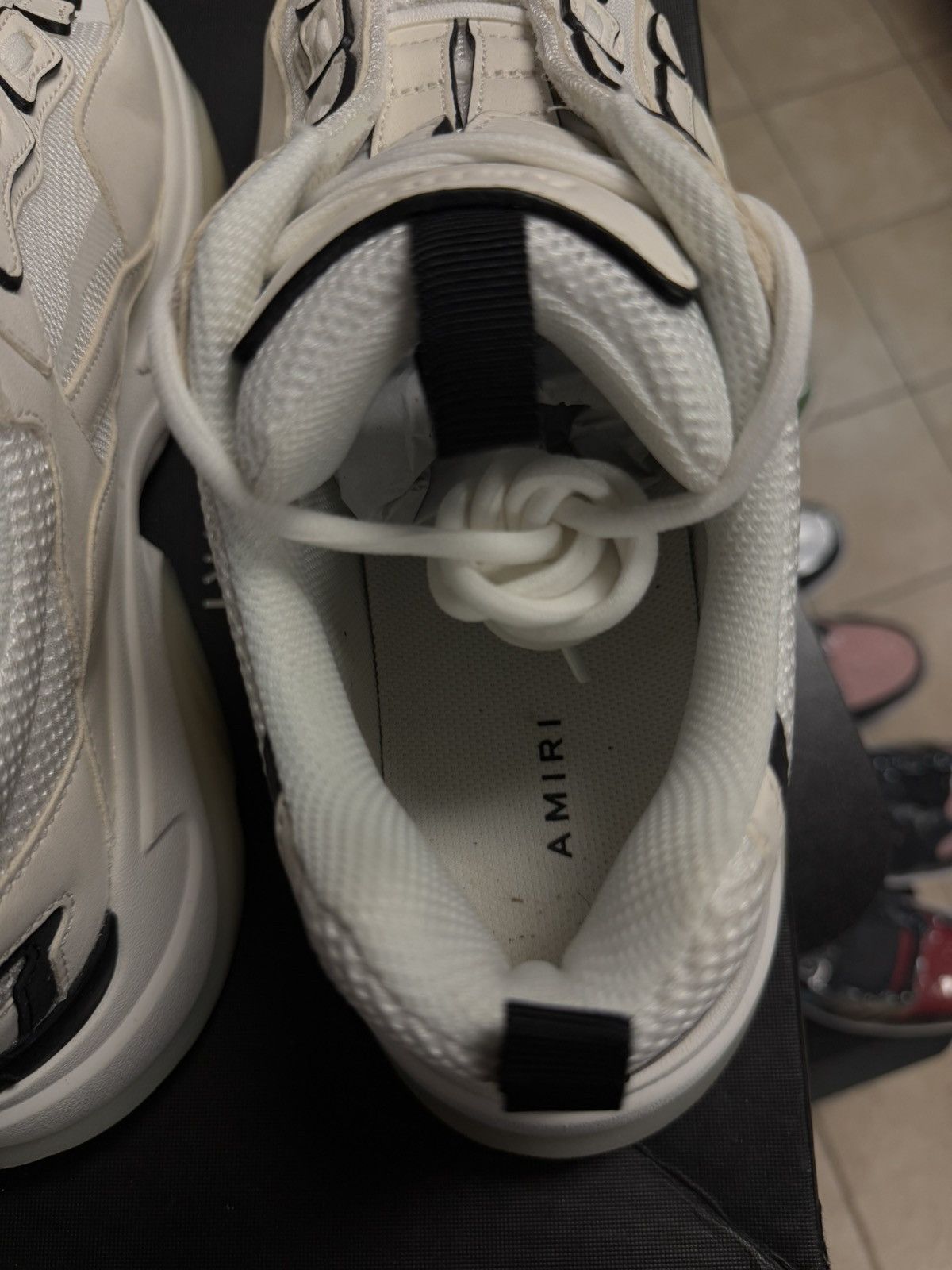 Amiri 46EU/13US - Amiri BONE RUNNER White & Black W BOX Size US 13 / EU 46 - 7 Thumbnail