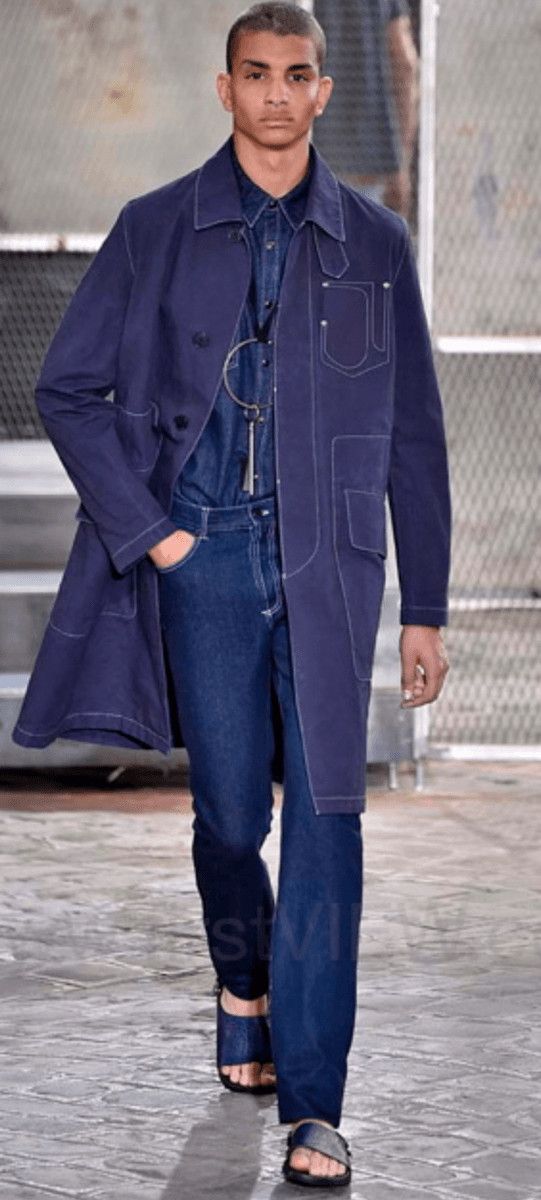 Givenchy SS2016 Givenchy Navy Trench Long Jacket Size US S / EU 44-46 / 1 - 2 Thumbnail