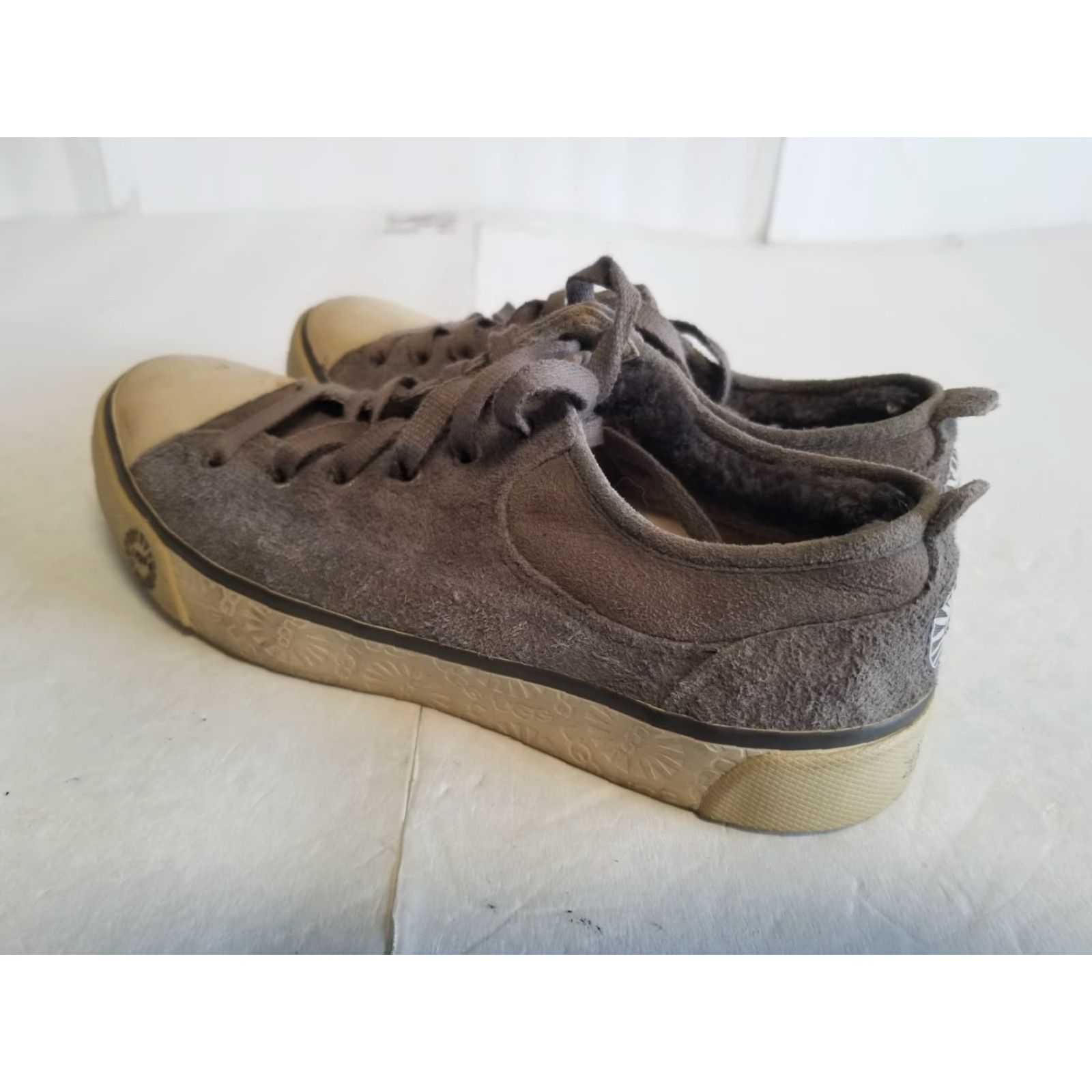 Ugg UGG Shoes Women S/N 1888 Low Top Lace Up Brown Leather Shearling Lined Casual 6.5 Size M / US 6-8 / IT 42-44 - 6 Thumbnail