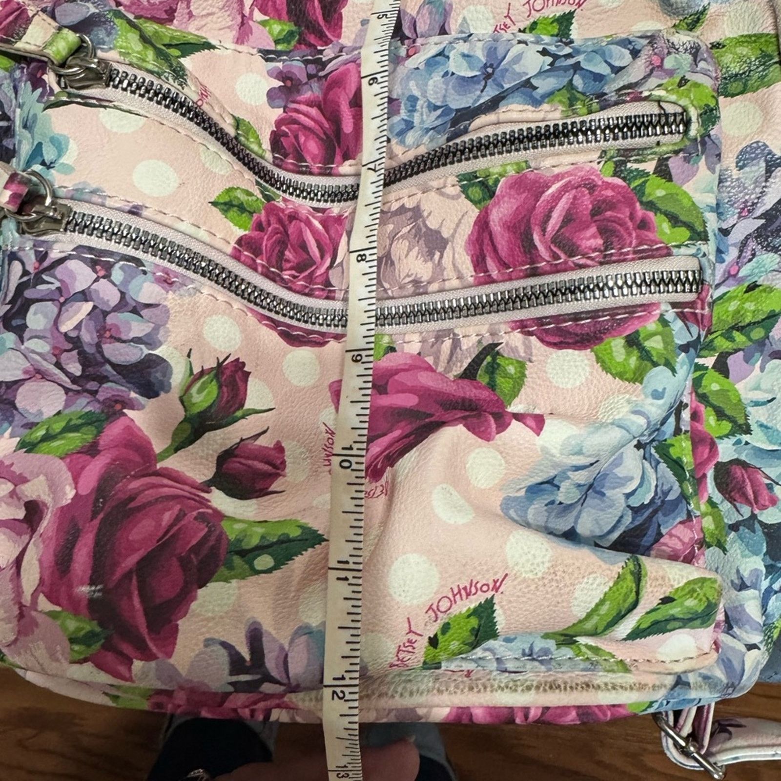 Betsey Johnson Betsey Johnson floral shabby chic mini backpack Size ONE SIZE - 6 Thumbnail