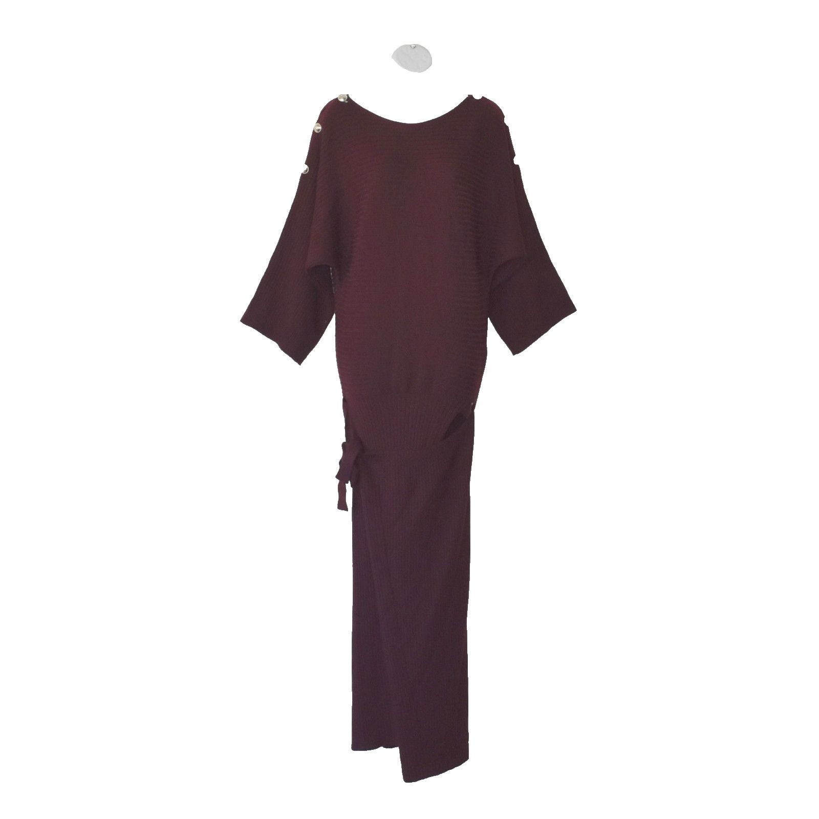 ba&sh BA&SH Rahlia Ribbed Wool Wrap Skirt Midi Sweater Dress Sz S Size S / US 4 / IT 40 - 1 Thumbnail