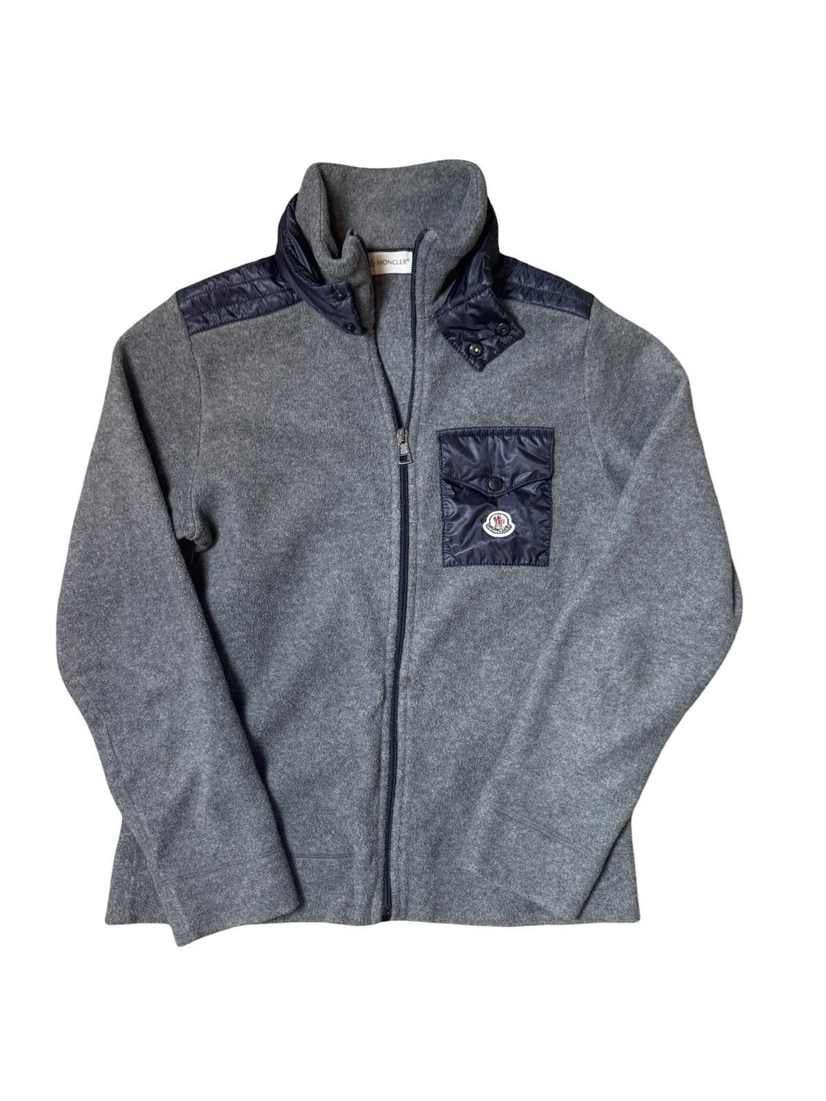 Moncler Moncler Enfant Grey Wool Logo Tracksuit Set Jacket & Pants Size ONE SIZE - 2 Thumbnail