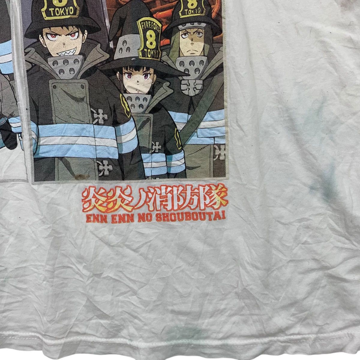 Vintage ANIME FIRE FORCE En’en No Shobotai Manga Tee Shirt Top Size XL / US 12-14 / IT 48-50 - 4 Thumbnail