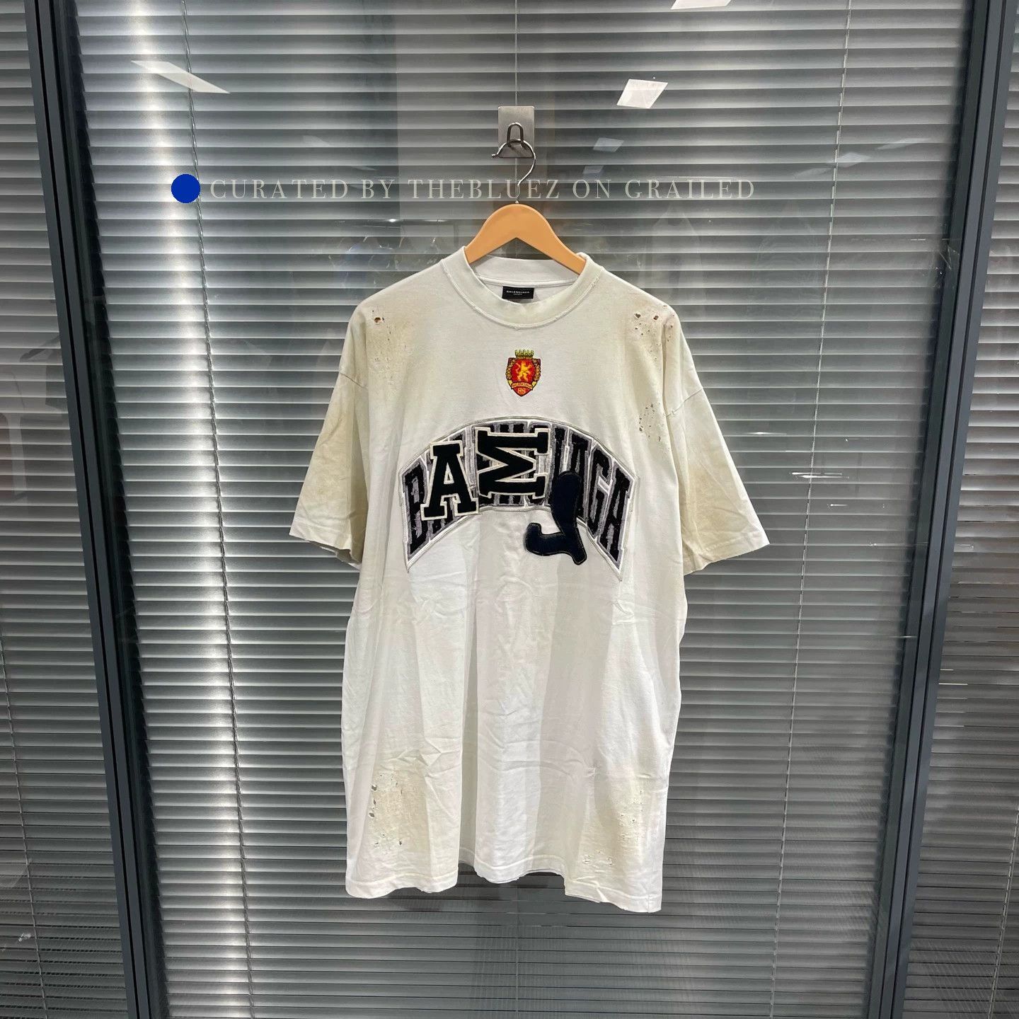 Balenciaga Distressed Manchester United Graphic Tee Size US M / EU 48-50 / 2 - 1 Thumbnail
