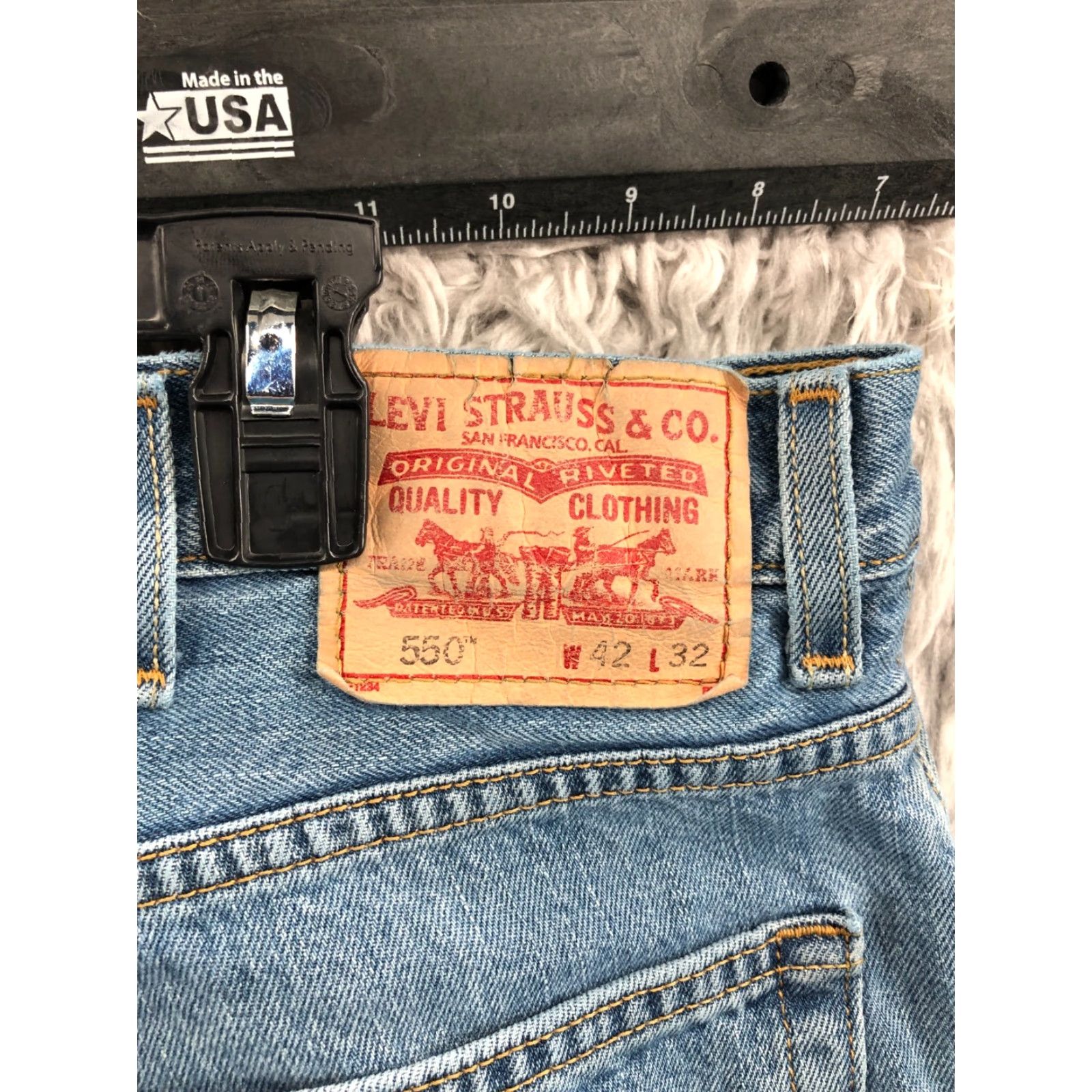 Levi's Levi's 550 Jeans Regular 42x32 Men Relaxed Straight Denim Blue 5-Pocket Comfort Size US 42 / EU 58 - 6 Thumbnail