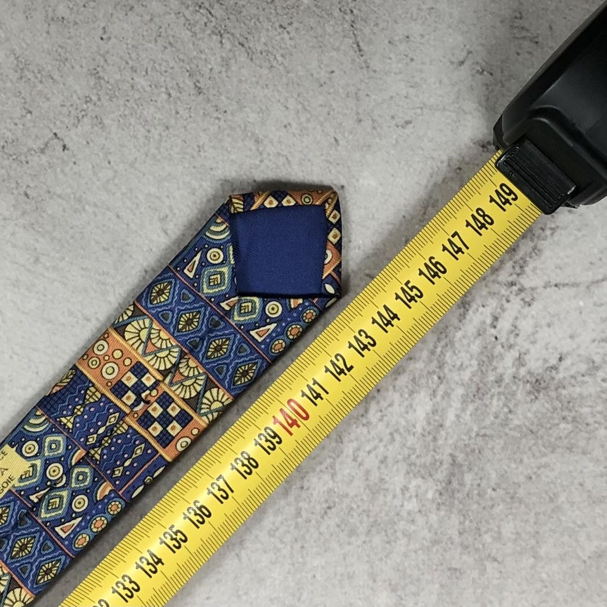Hermes Hermes Paris Silk Tie Geometric Tribal Mosaic Bird Pattern Size ONE SIZE - 18 Thumbnail