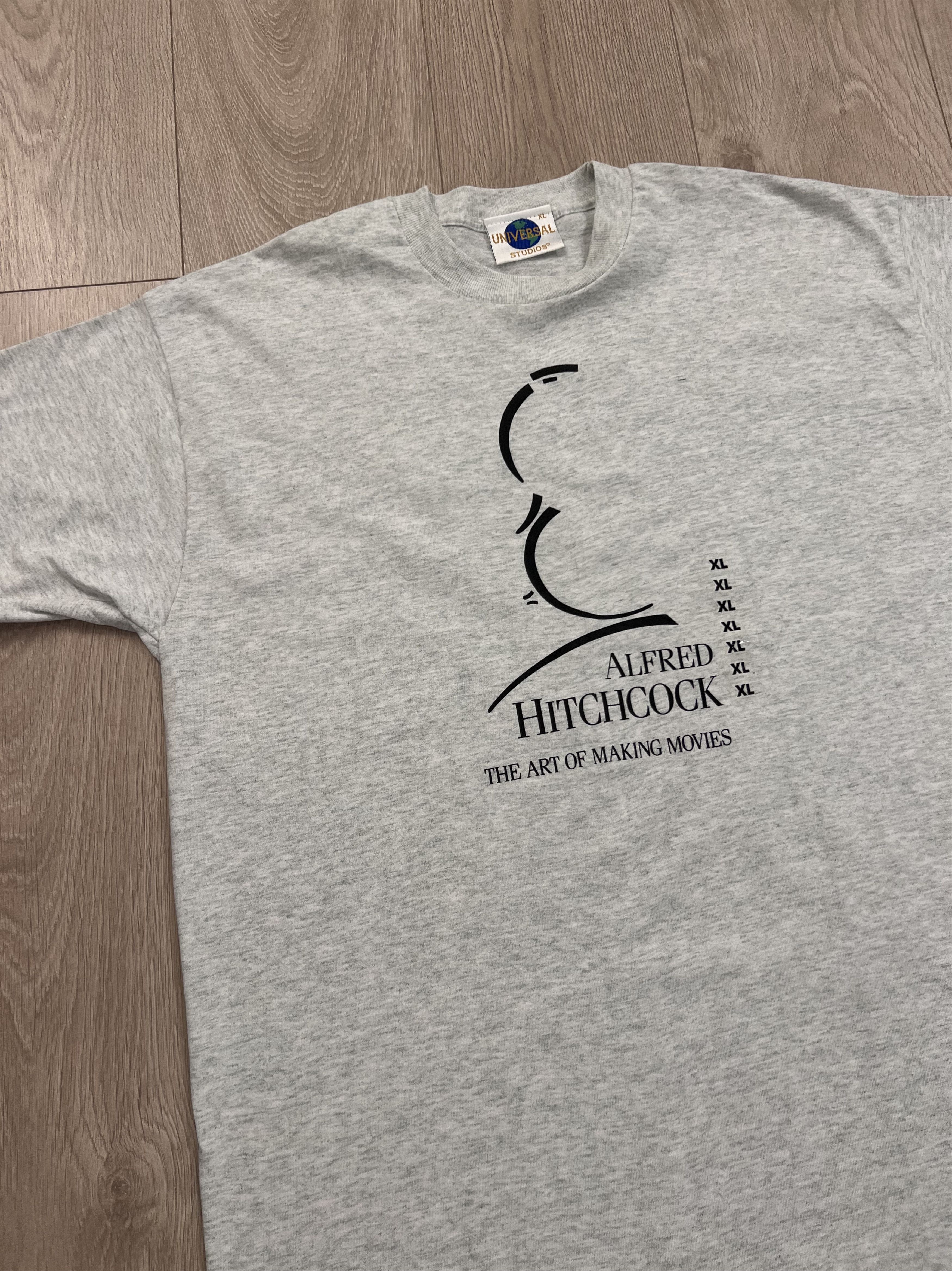Vintage NOS Vintage 90s Alfred Hitchcock Art Of Making Movies Tshirt Size US XL / EU 56 / 4 - 1 Thumbnail