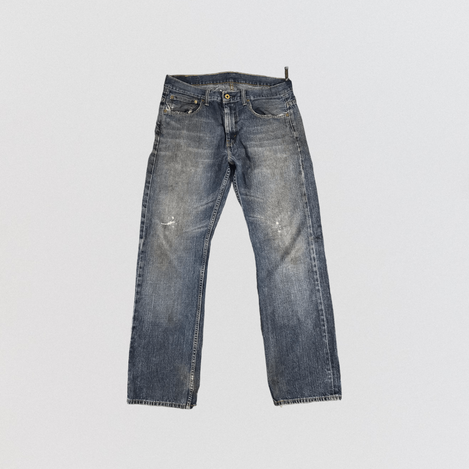 image of Vintage Distress Levis 569 Jeans-Jm1181 in Blue, Men's (Size 35)
