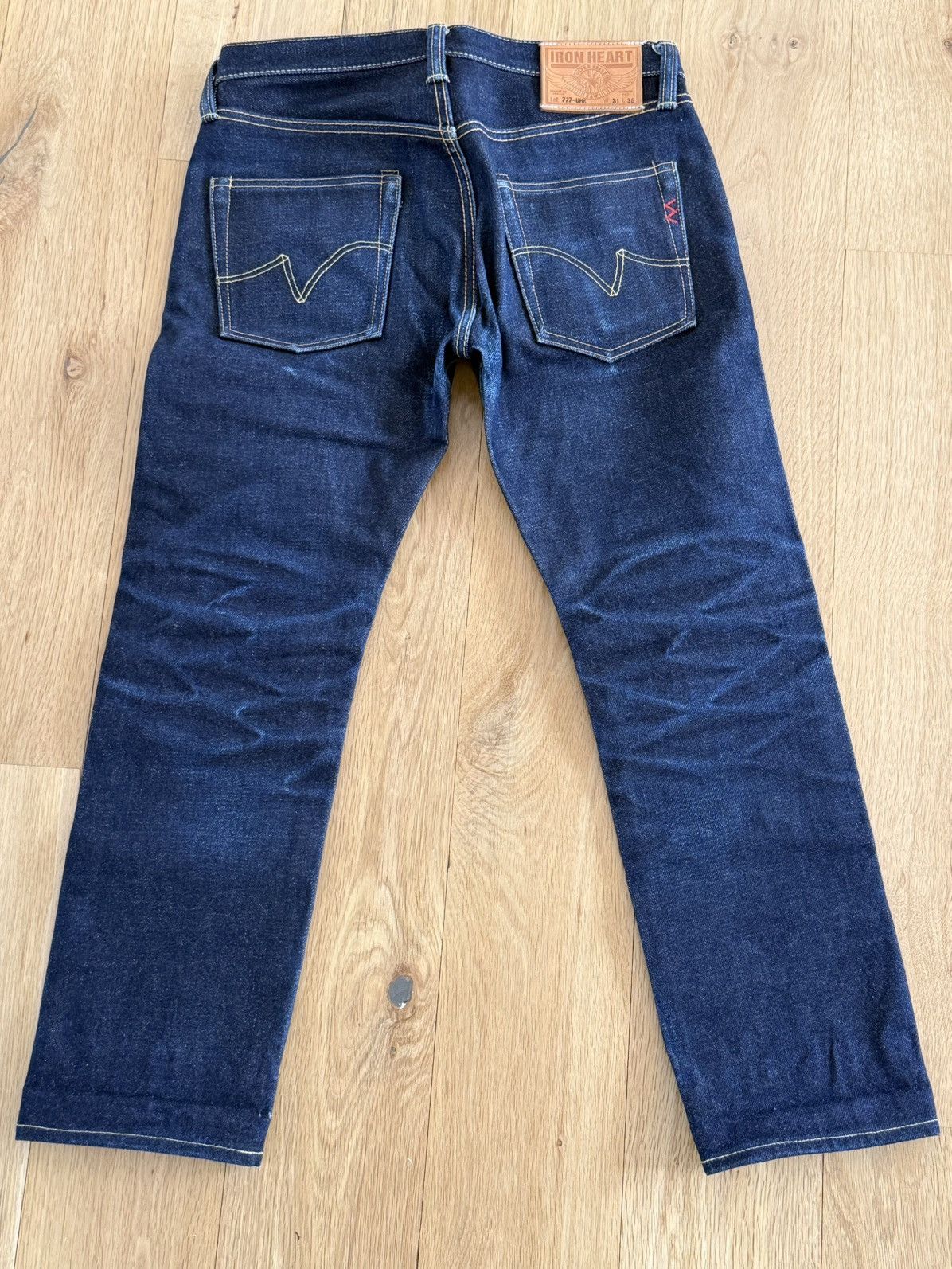 Iron Heart IH-777S-UHR - 21/23oz Ultra Heavy Raw Indigo Selvedge 31x 28 Size US 31 - 3 Thumbnail
