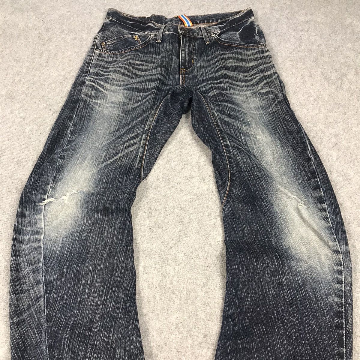 Japanese Brand BANANA STYLE DENIM DISTRESSED JEANS EDWIN PANTS Size US 28 / EU 44 - 3 Thumbnail