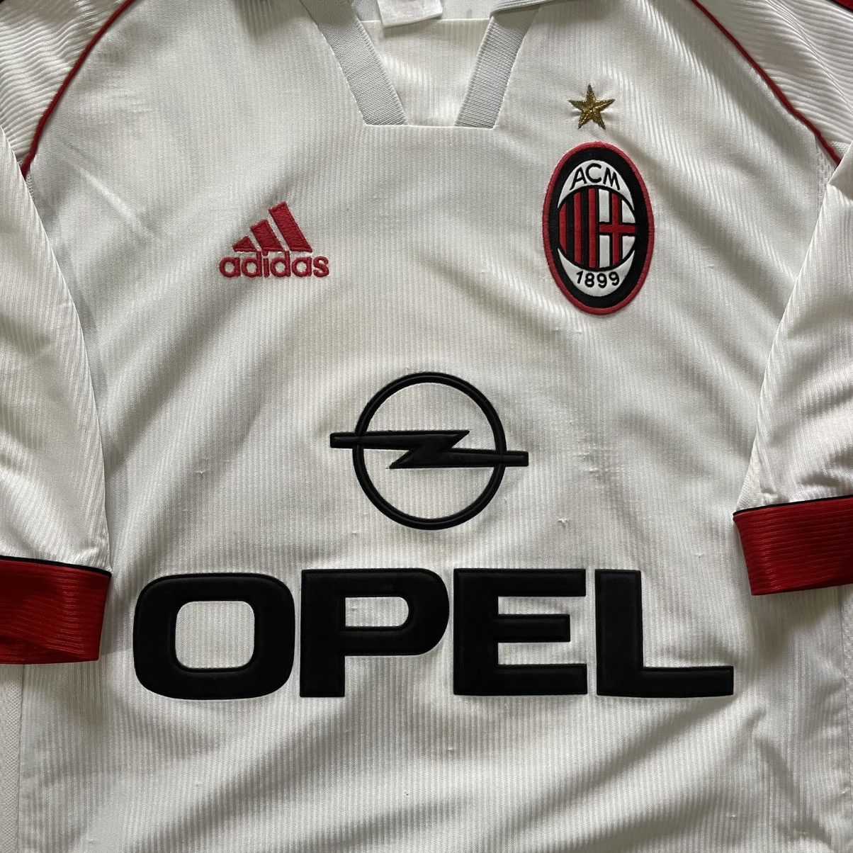 Adidas × Vintage Adidas Ac Milan Away 1998-99 Shevchenko #3 Soccer Jersey Size US L / EU 52-54 / 3 - 2 Thumbnail