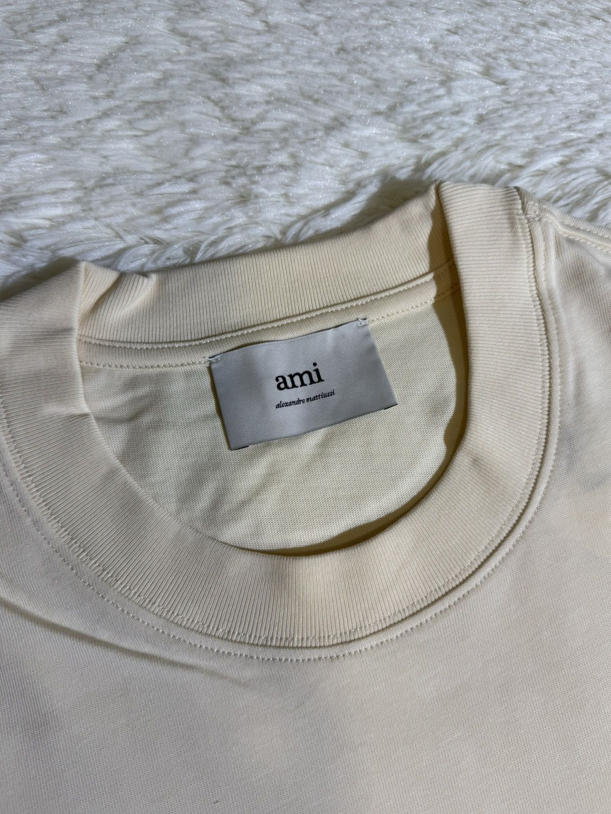 AMI AMI PARIS Boxy Fit Organic Cotton Jersey T Shirt Size US M / EU 48-50 / 2 - 3 Thumbnail