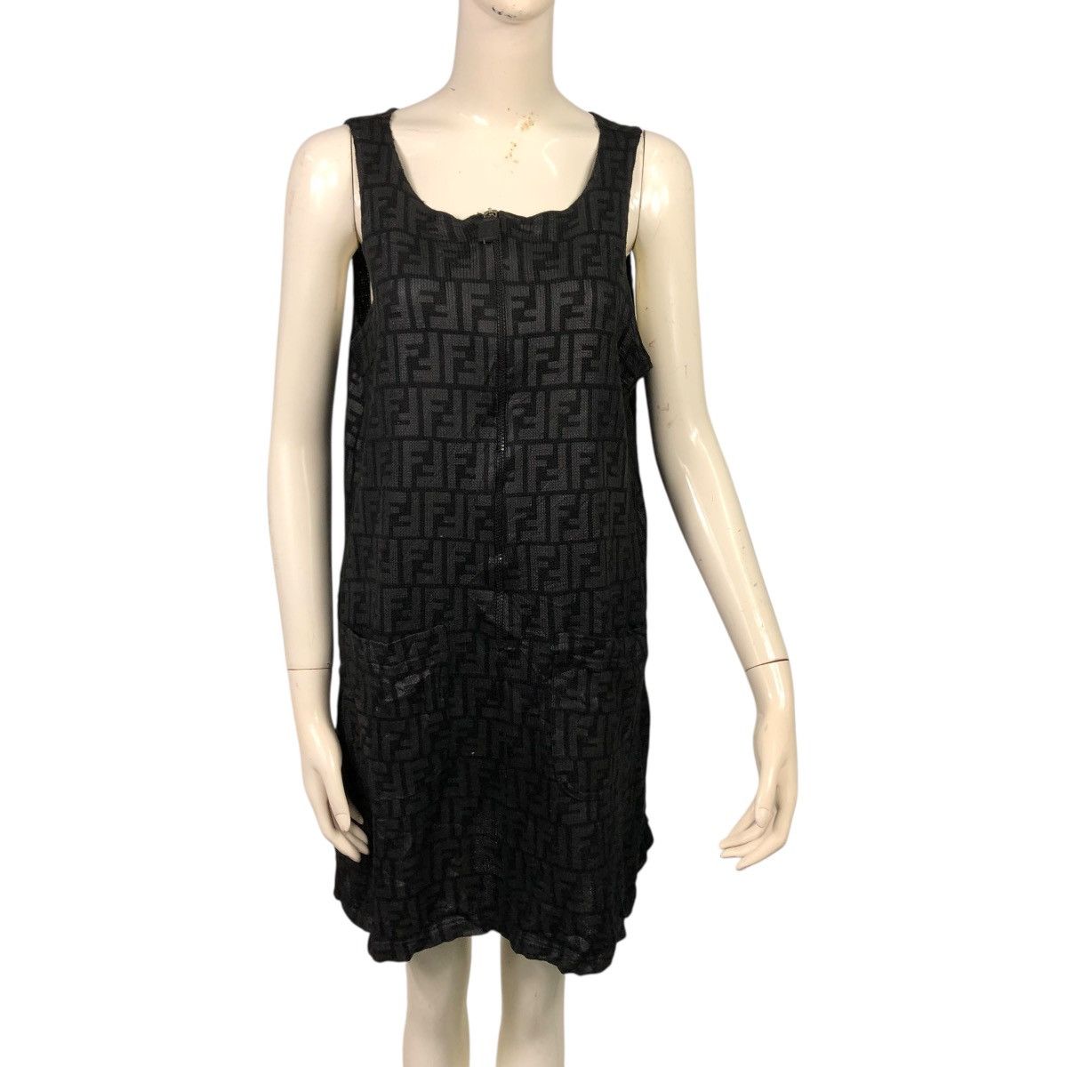 Fendi 🔥VINTAGE DRESS FENDI MONOGRAM ZUCCA FULL PRINT Size M / US 6-8 / IT 42-44 - 1 Thumbnail